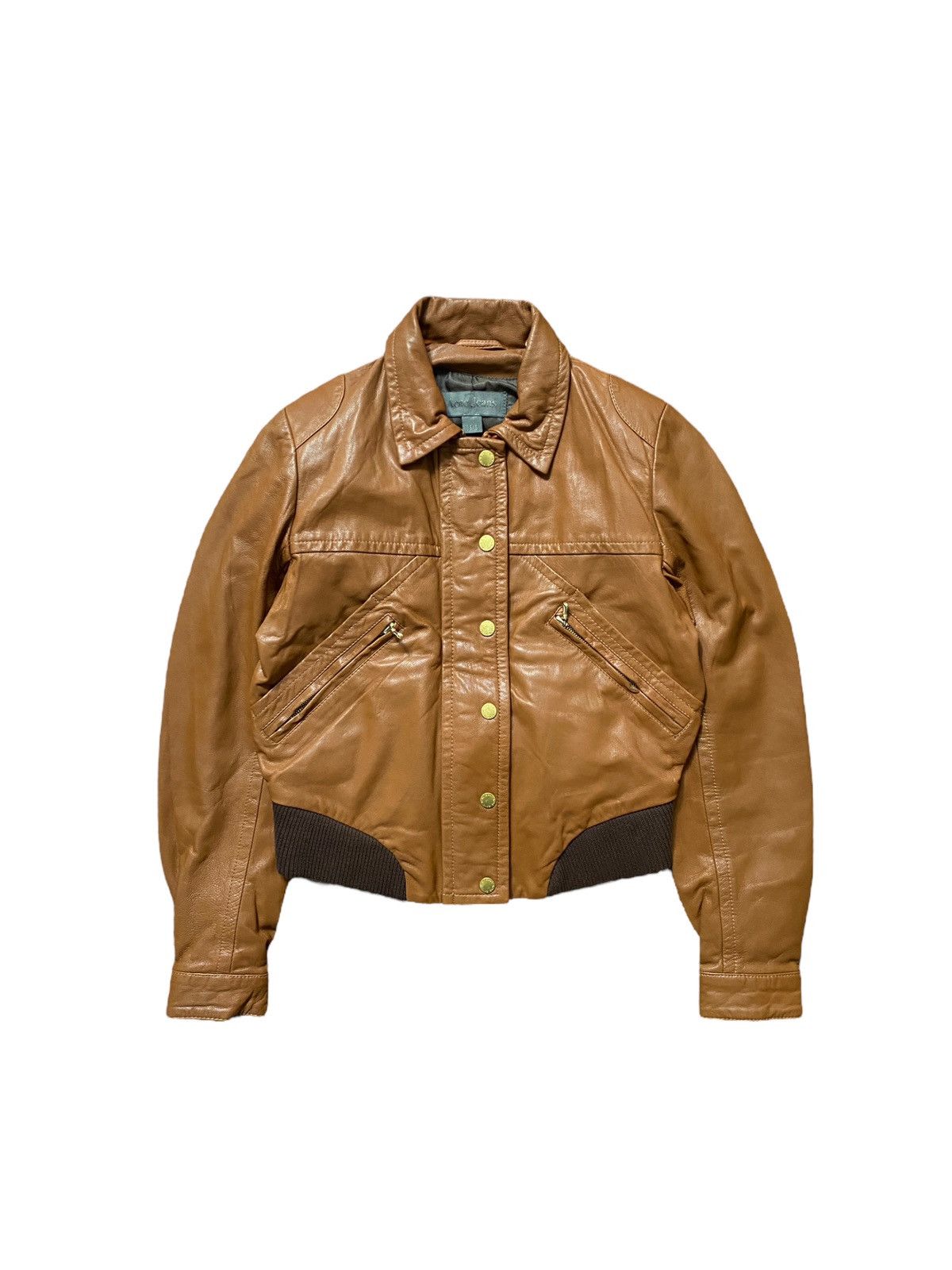 Vintage rare Acne Jeans biker Leather jacket