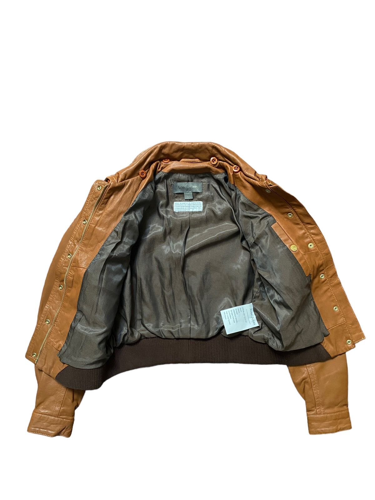 Vintage rare Acne Jeans biker Leather jacket