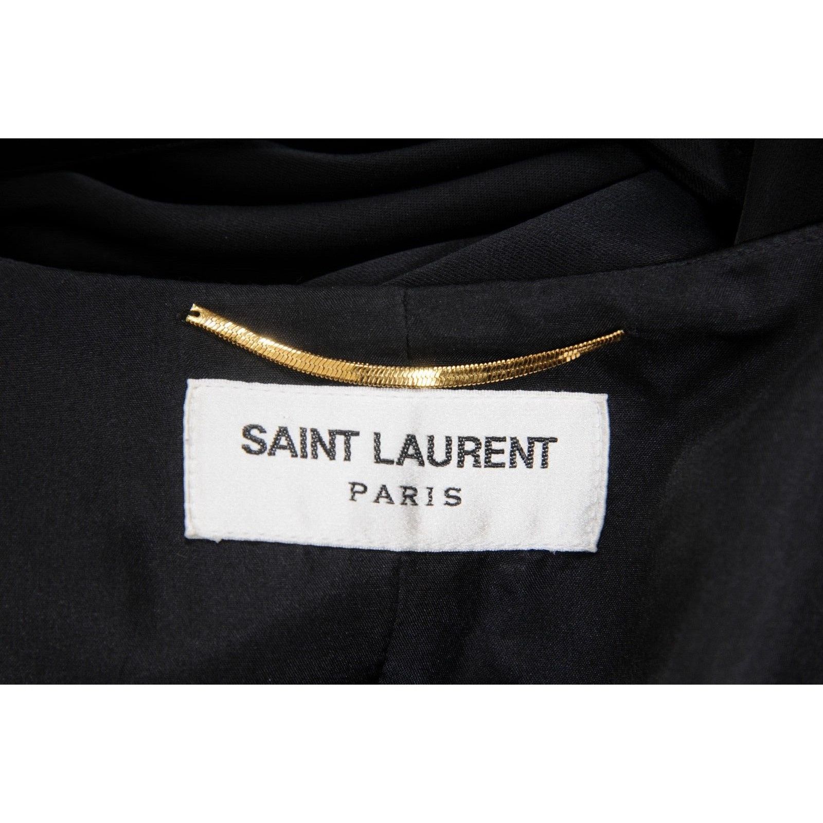 Saint Laurent Paris Ruffle Front Zipped Mini Dress Size S / US 4 / IT 40 - 14 Thumbnail
