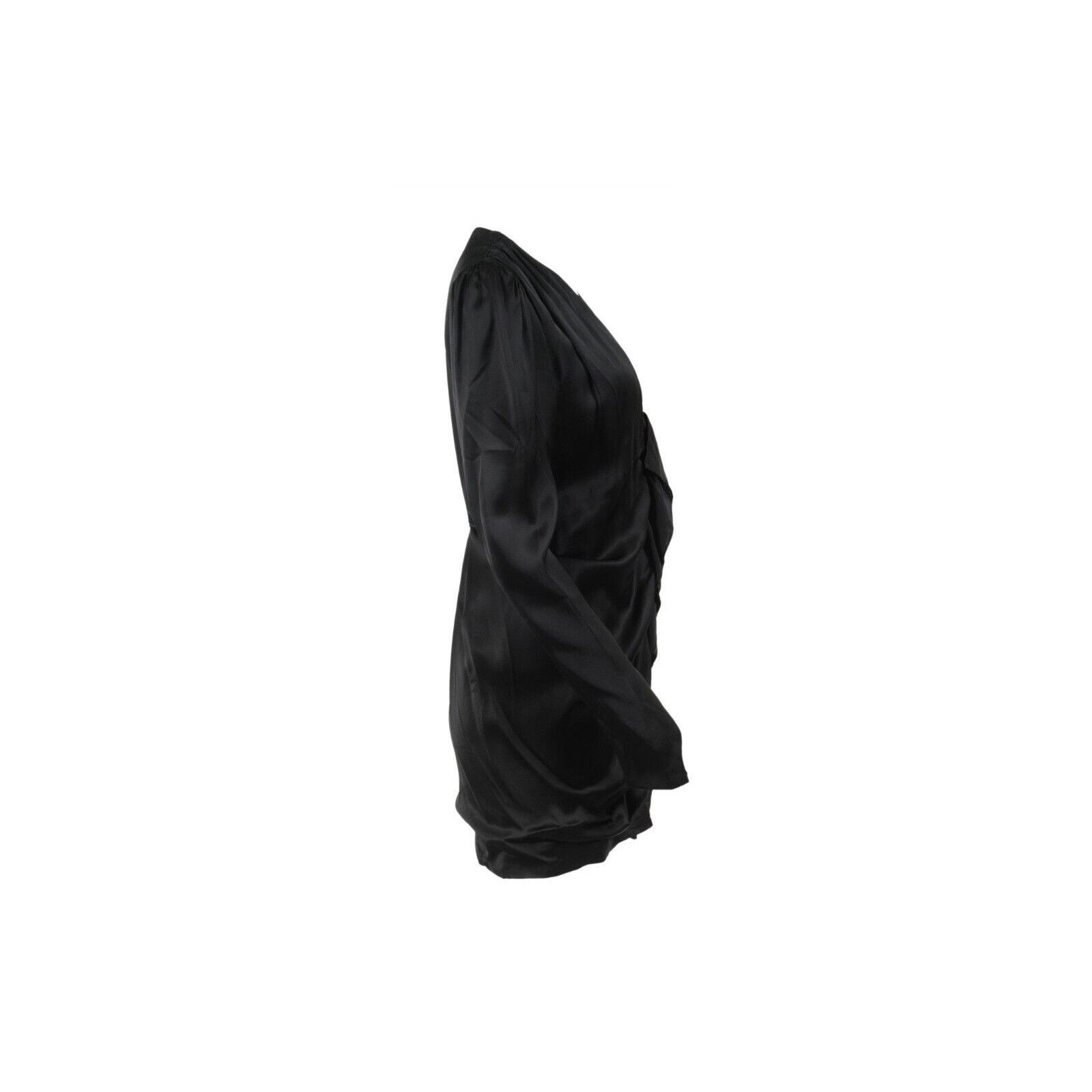 Saint Laurent Paris Ruffle Front Zipped Mini Dress Size S / US 4 / IT 40 - 5 Thumbnail