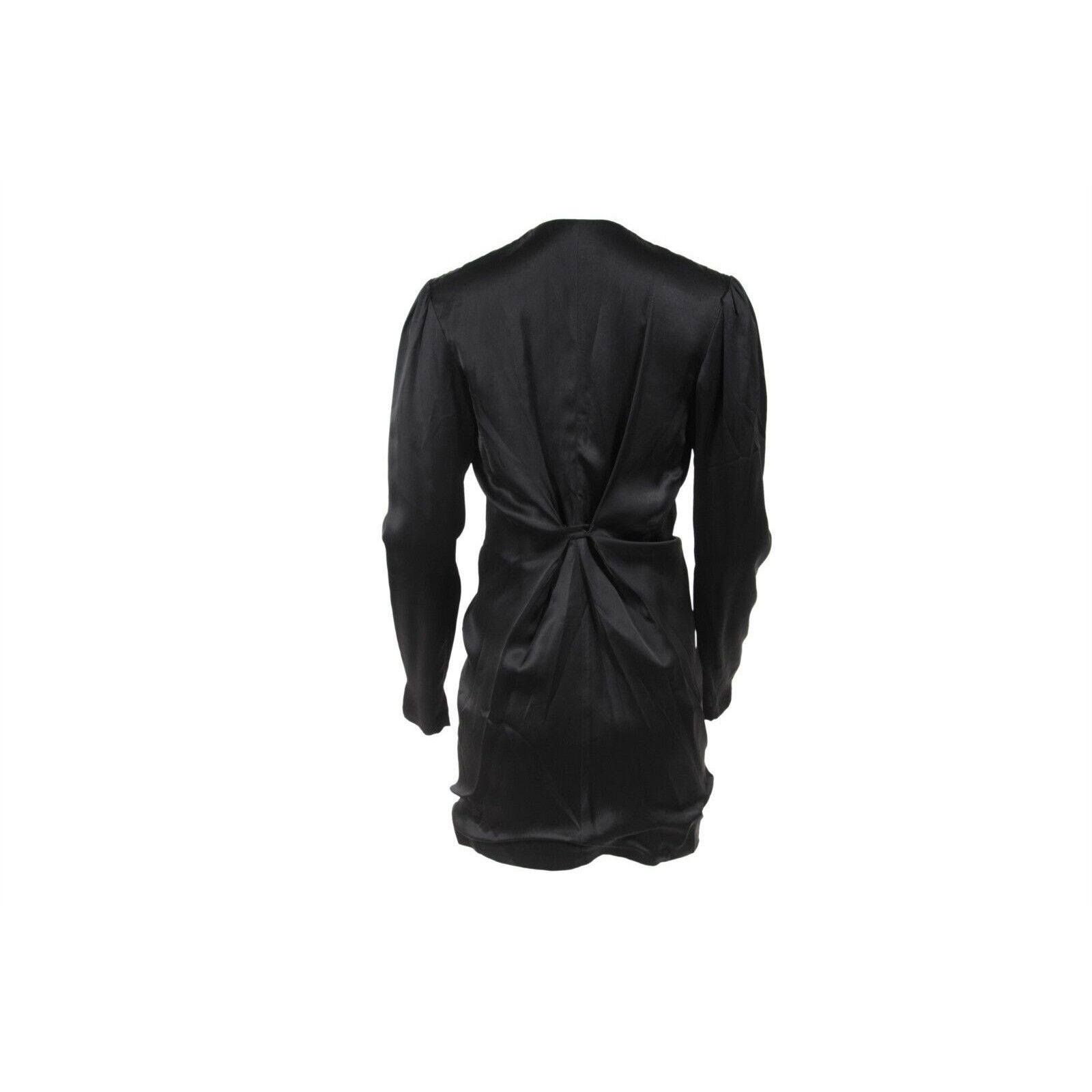 Saint Laurent Paris Ruffle Front Zipped Mini Dress Size S / US 4 / IT 40 - 2 Thumbnail