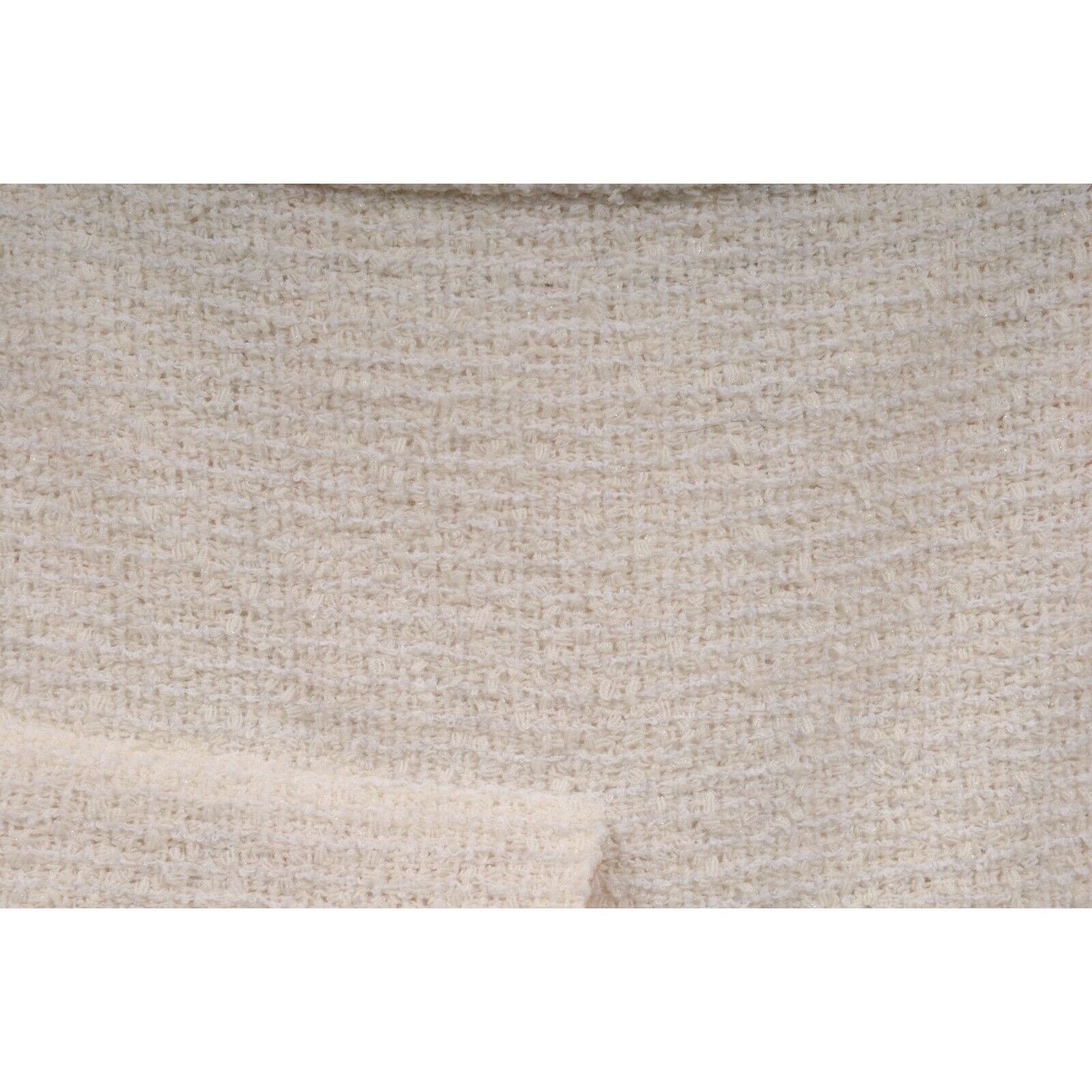 Chanel CC Nude Tan White Cargo Logo Tweed Mini Skirt Size 27" / US 4 / IT 40 - 3 Thumbnail