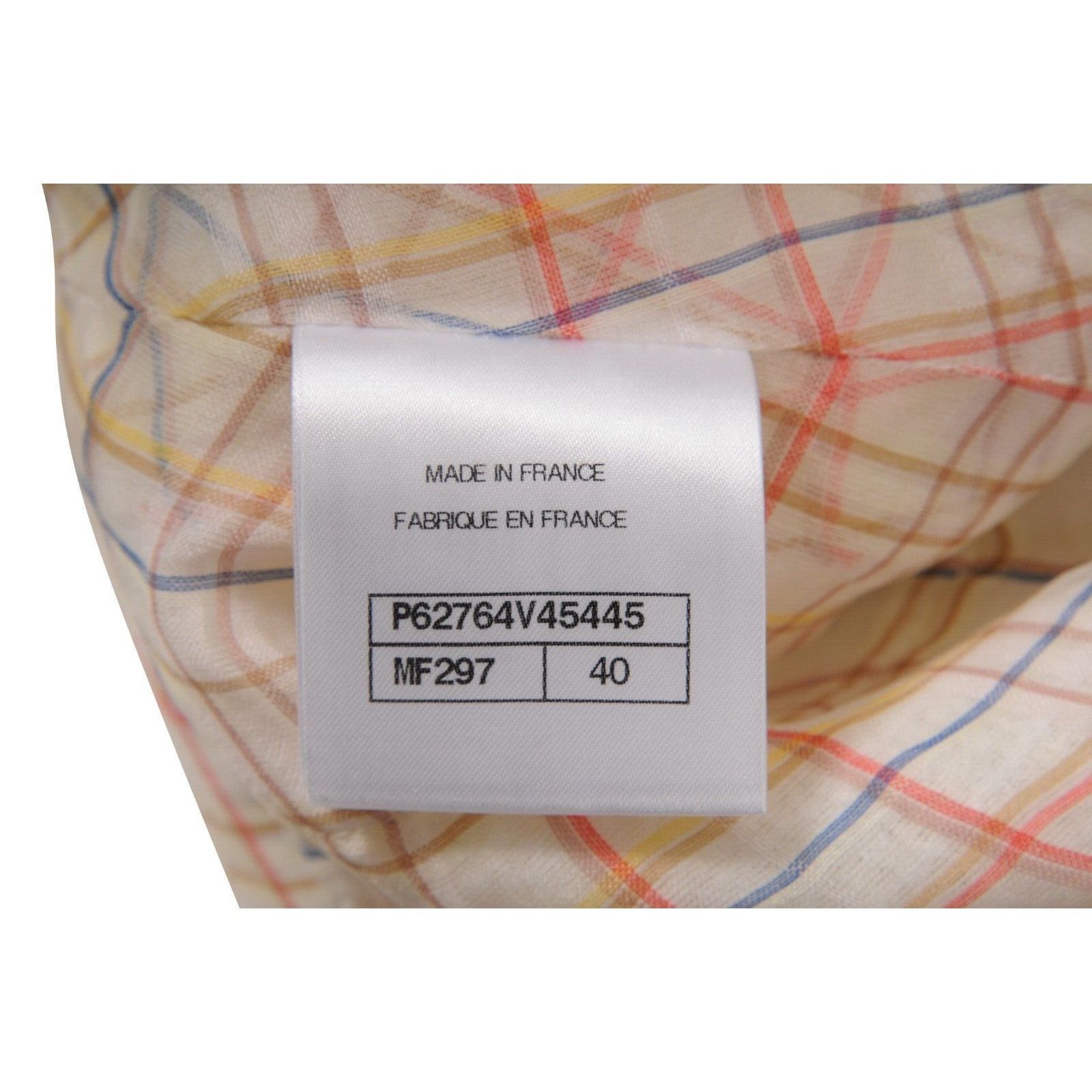 Chanel CC Nude Tan White Cargo Logo Tweed Mini Skirt Size 27" / US 4 / IT 40 - 10 Thumbnail