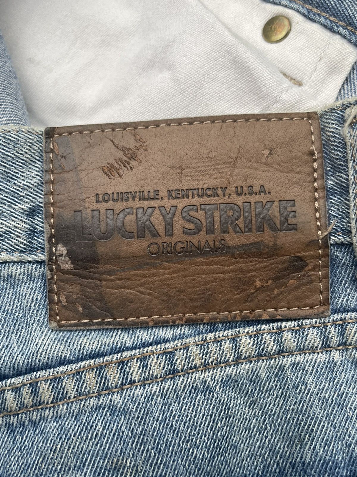Vintage Vintage Lucky Strike Denim Size US 32 / EU 48 - 11 Thumbnail