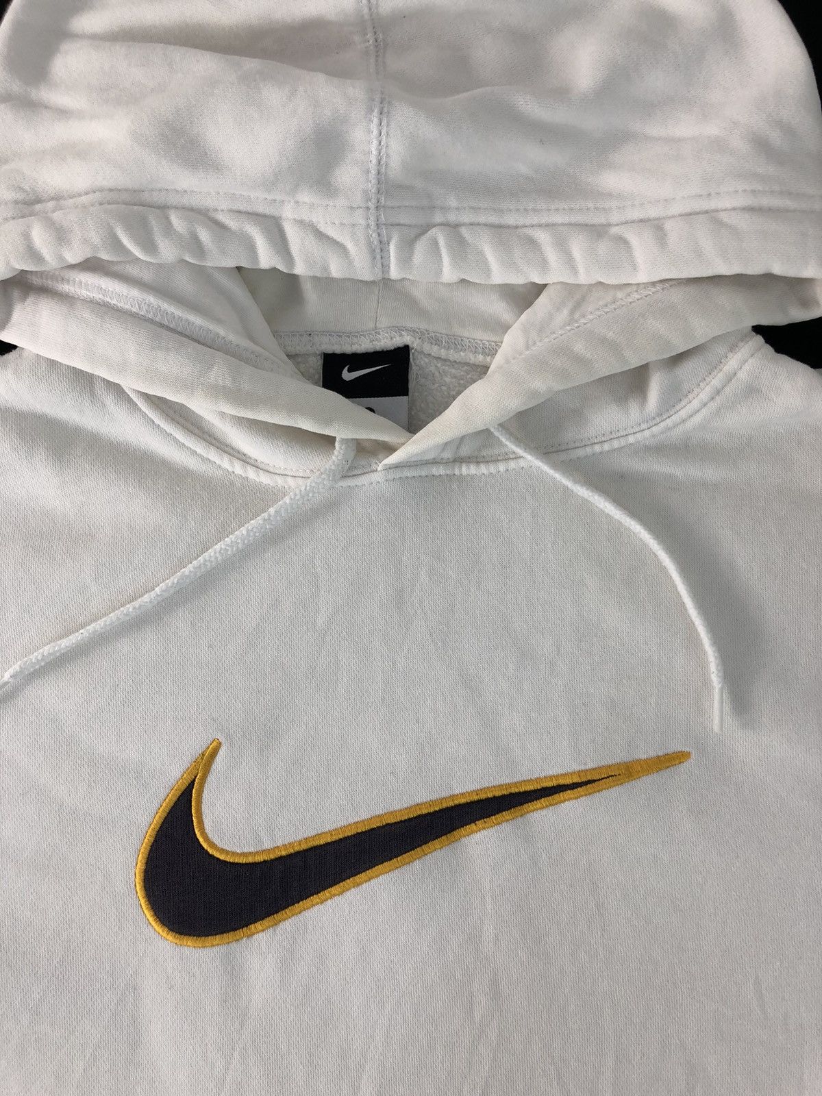 Nike Hype Nike Swoosh Embroidery Logo Hooded Pull Over Style Size US XL / EU 56 / 4 - 4 Thumbnail