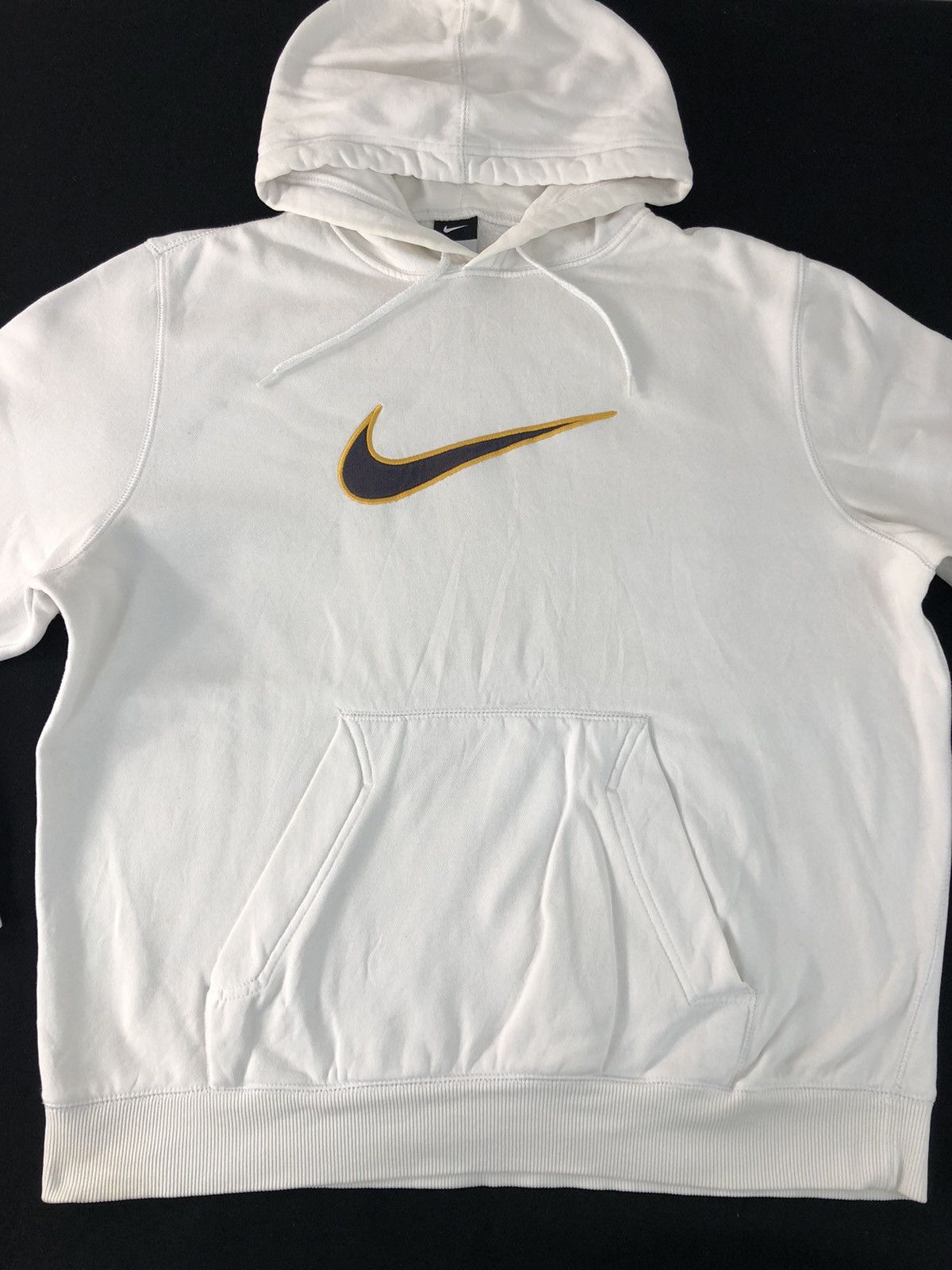 Nike Hype Nike Swoosh Embroidery Logo Hooded Pull Over Style Size US XL / EU 56 / 4 - 3 Thumbnail