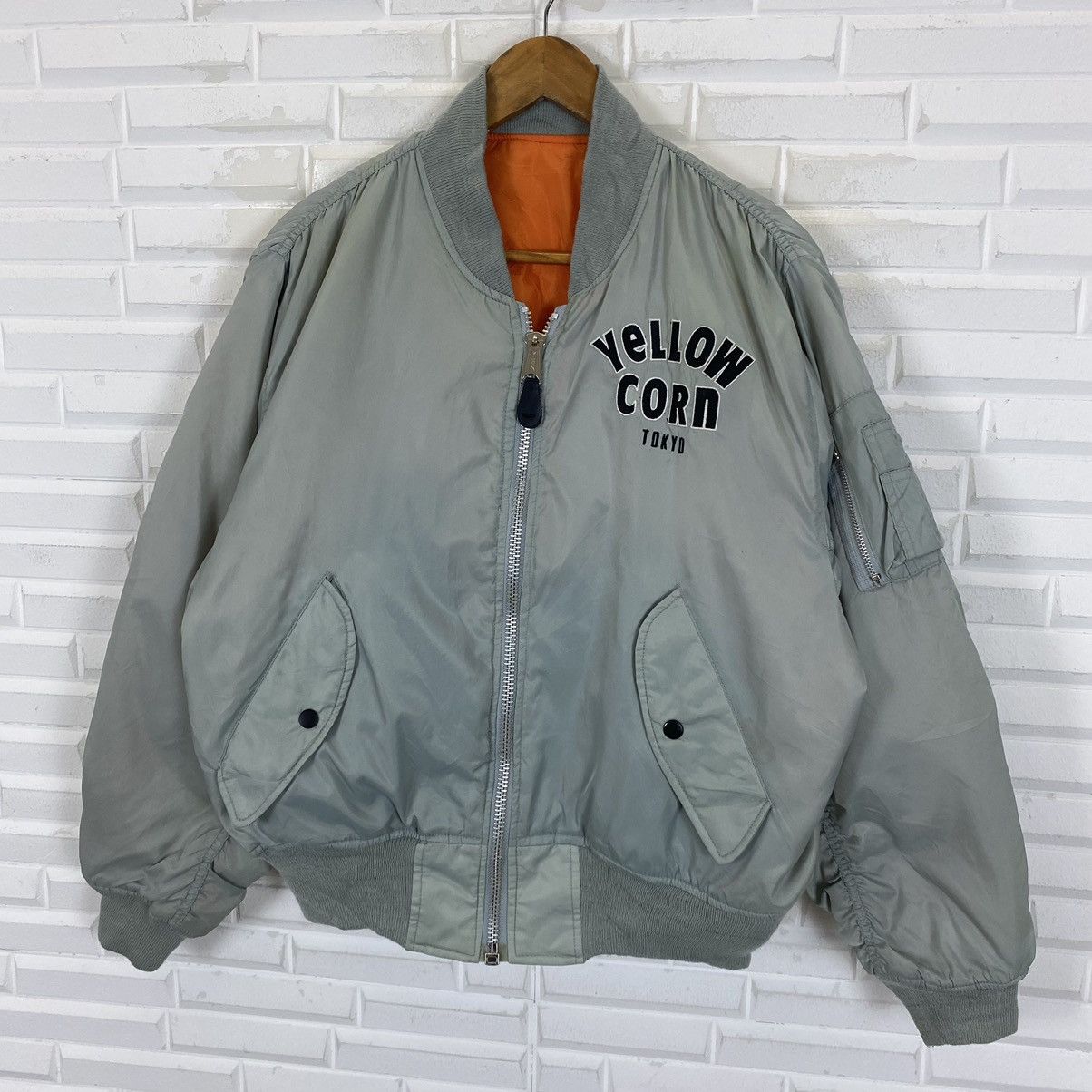 YELLOW CORN ☀️Vintage Yellow Corn bomber jacket nice design Size US M / EU 48-50 / 2 - 4 Thumbnail