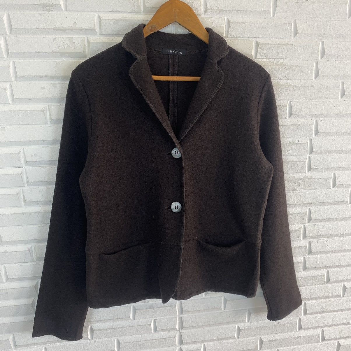 Yohji Yamamoto YS FOR LIVING WOOL BUTTON JACKET WOMEN Size S / US 4 / IT 40 - 3 Thumbnail