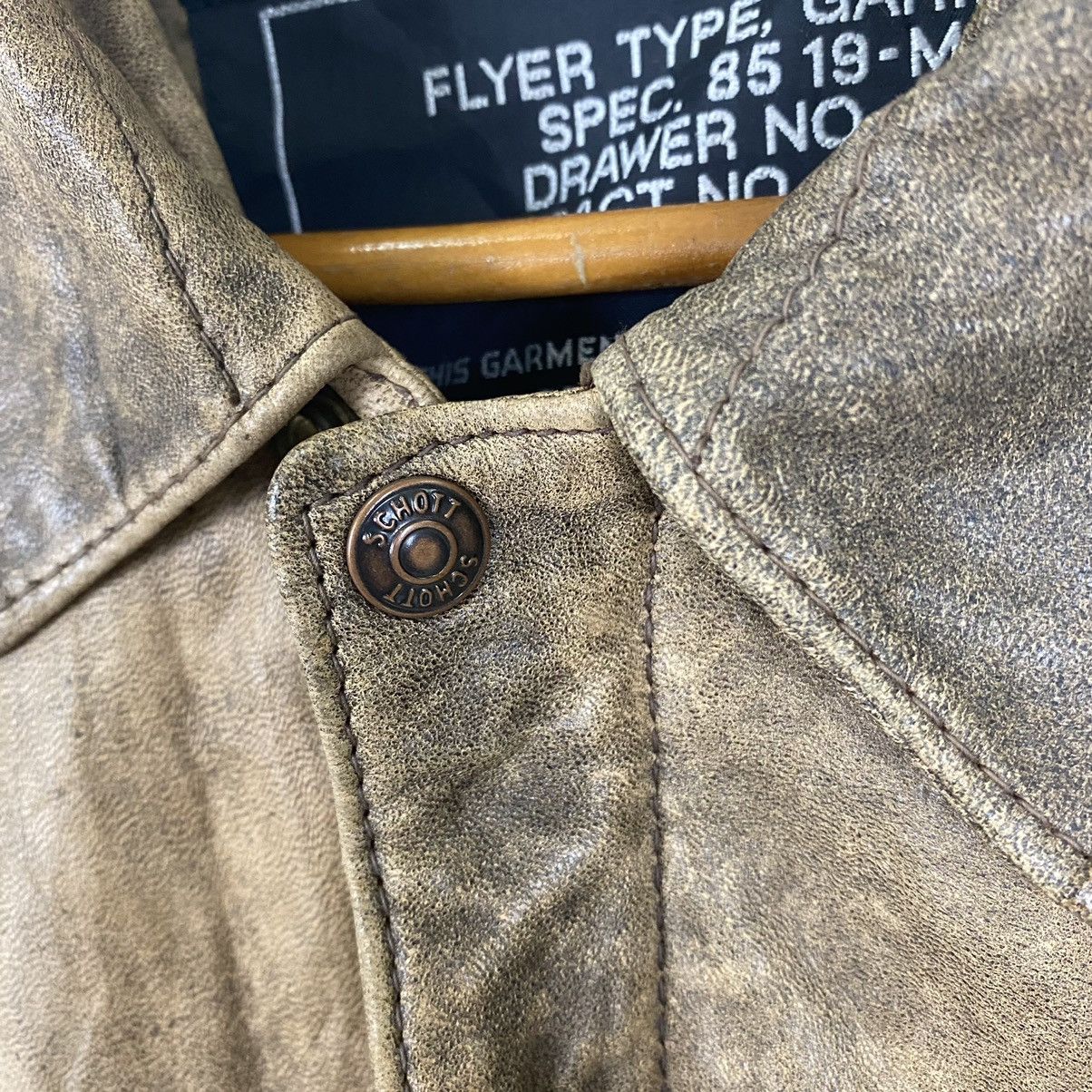 Schott SCHOTT BROS A2 FLYER TYPE GARMENT LEATHER JACKET SIZE 40 Size US M / EU 48-50 / 2 - 8 Thumbnail