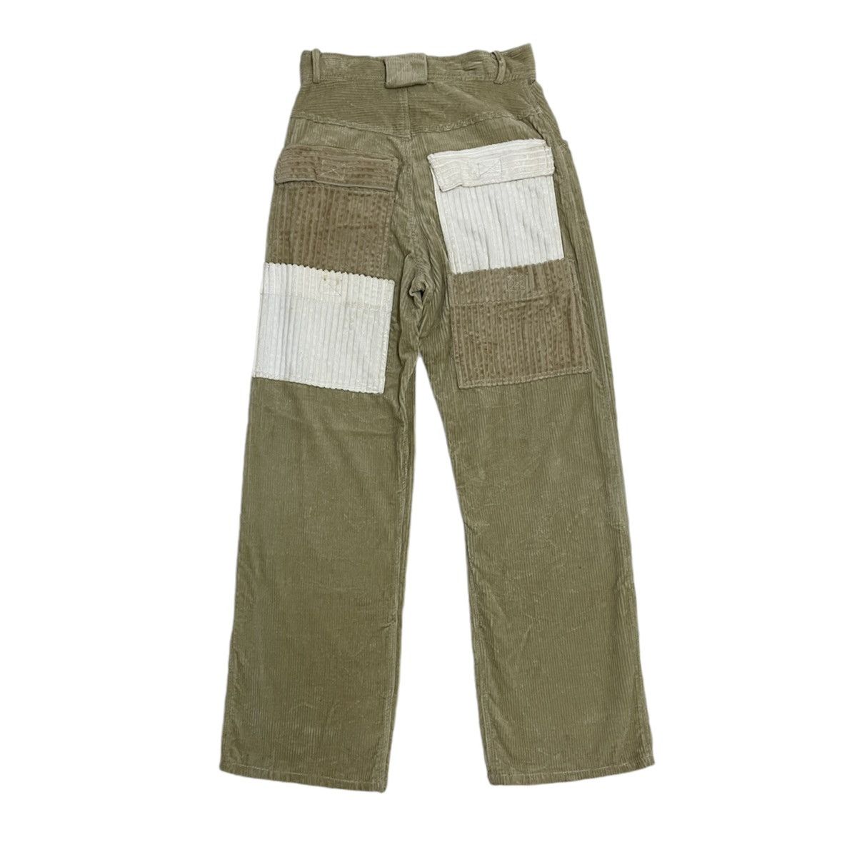 image of Archival Clothing x Avant Garde Baggy Curdroy Tactical Pocket in Cream, Men's (Size 30)