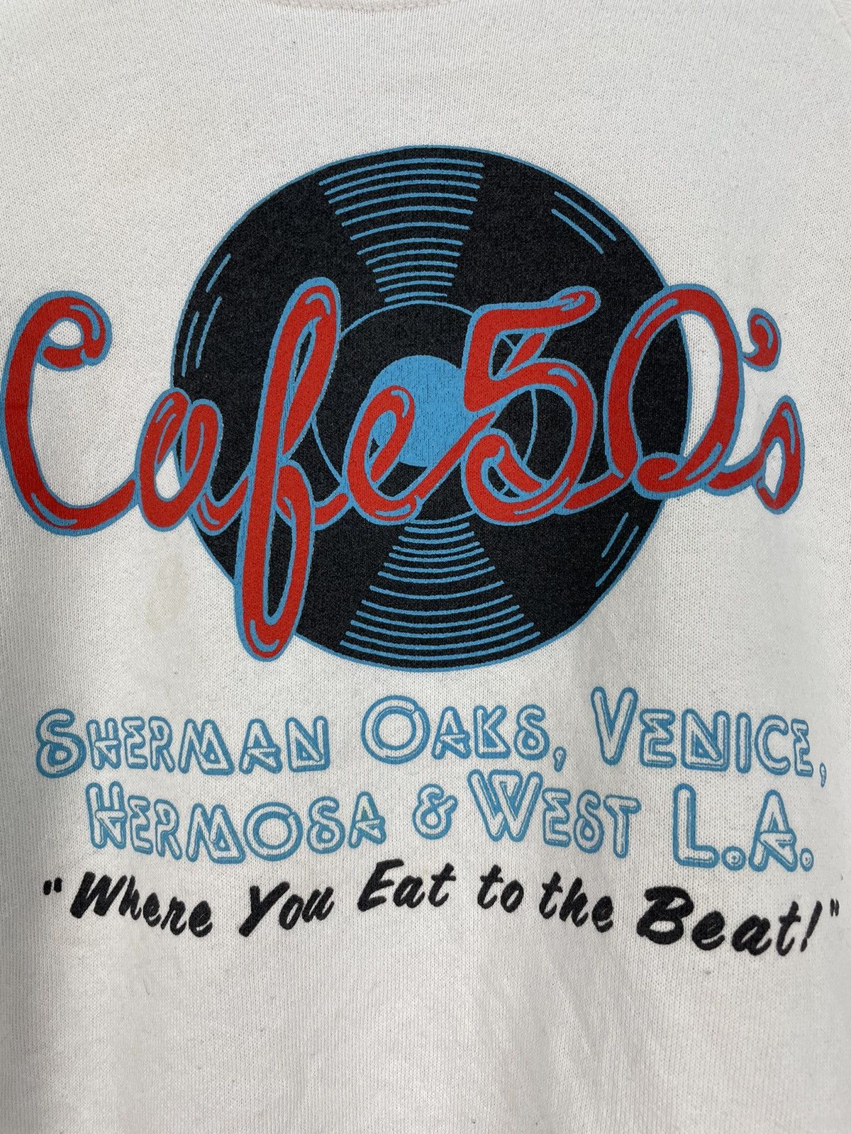 Vintage Vintage 80s Cafe 50s sweatshirt Size US L / EU 52-54 / 3 - 4 Thumbnail