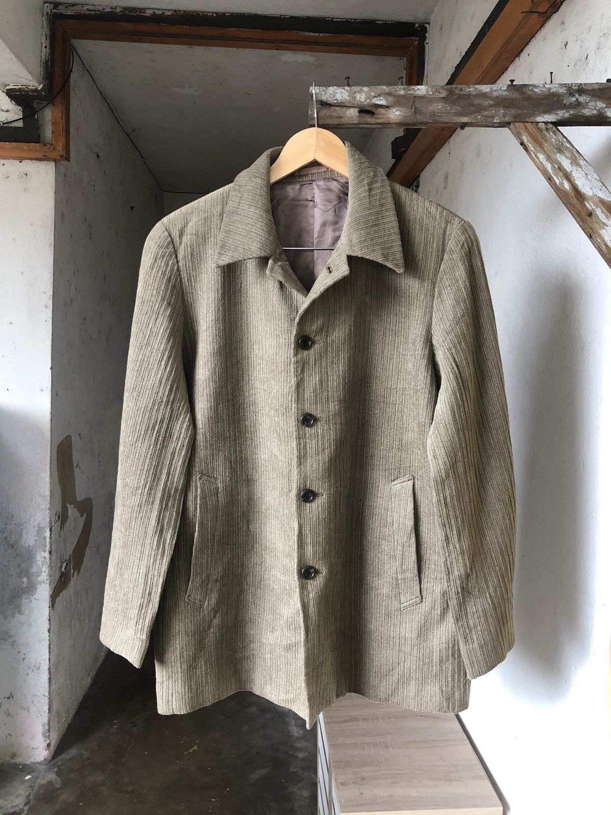 Issey Miyake Vintage Tete Homme by Issey Miyake Corduroy Jacket Size US M / EU 48-50 / 2 - 1 Thumbnail