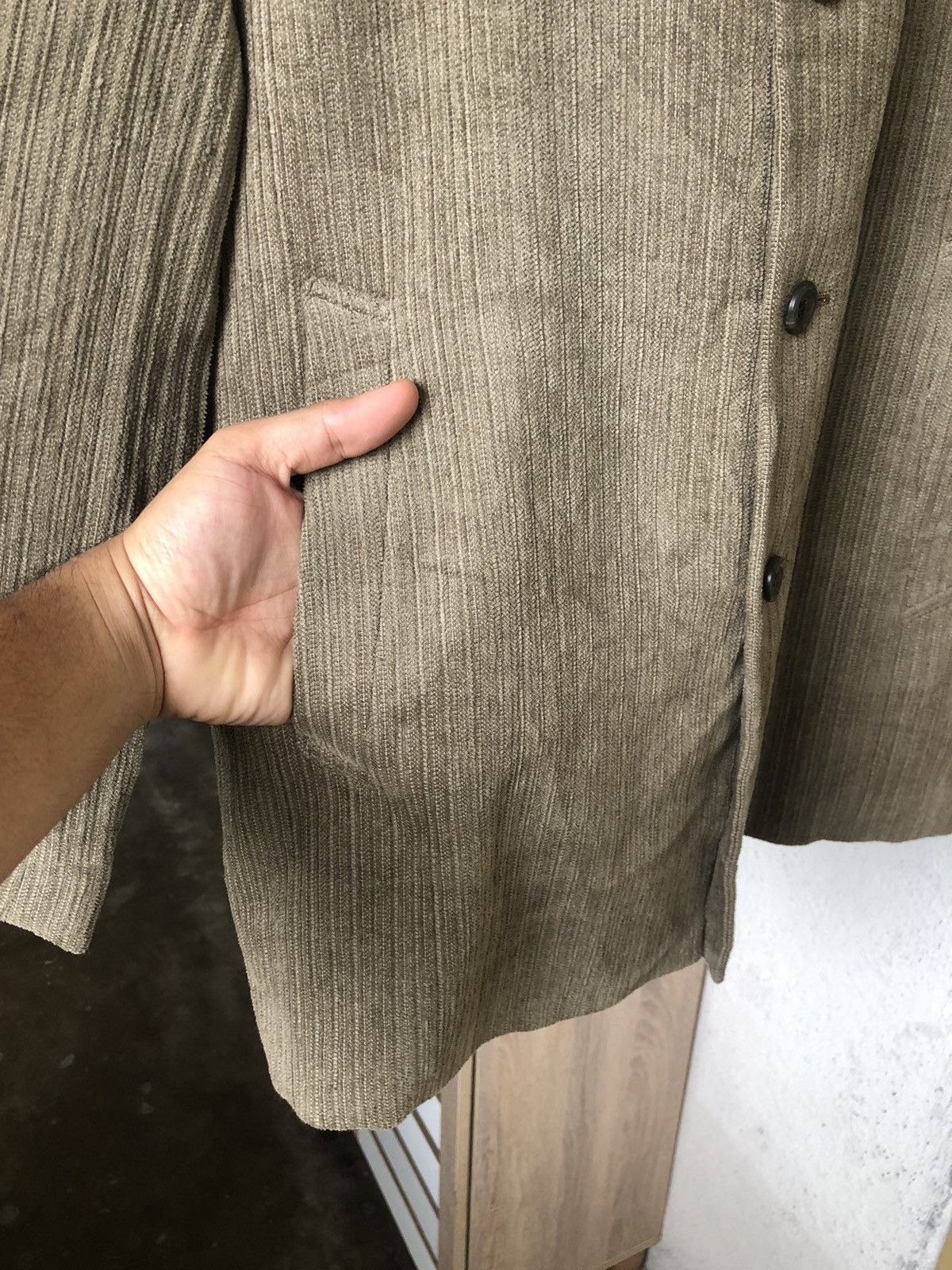 Issey Miyake Vintage Tete Homme by Issey Miyake Corduroy Jacket Size US M / EU 48-50 / 2 - 9 Thumbnail