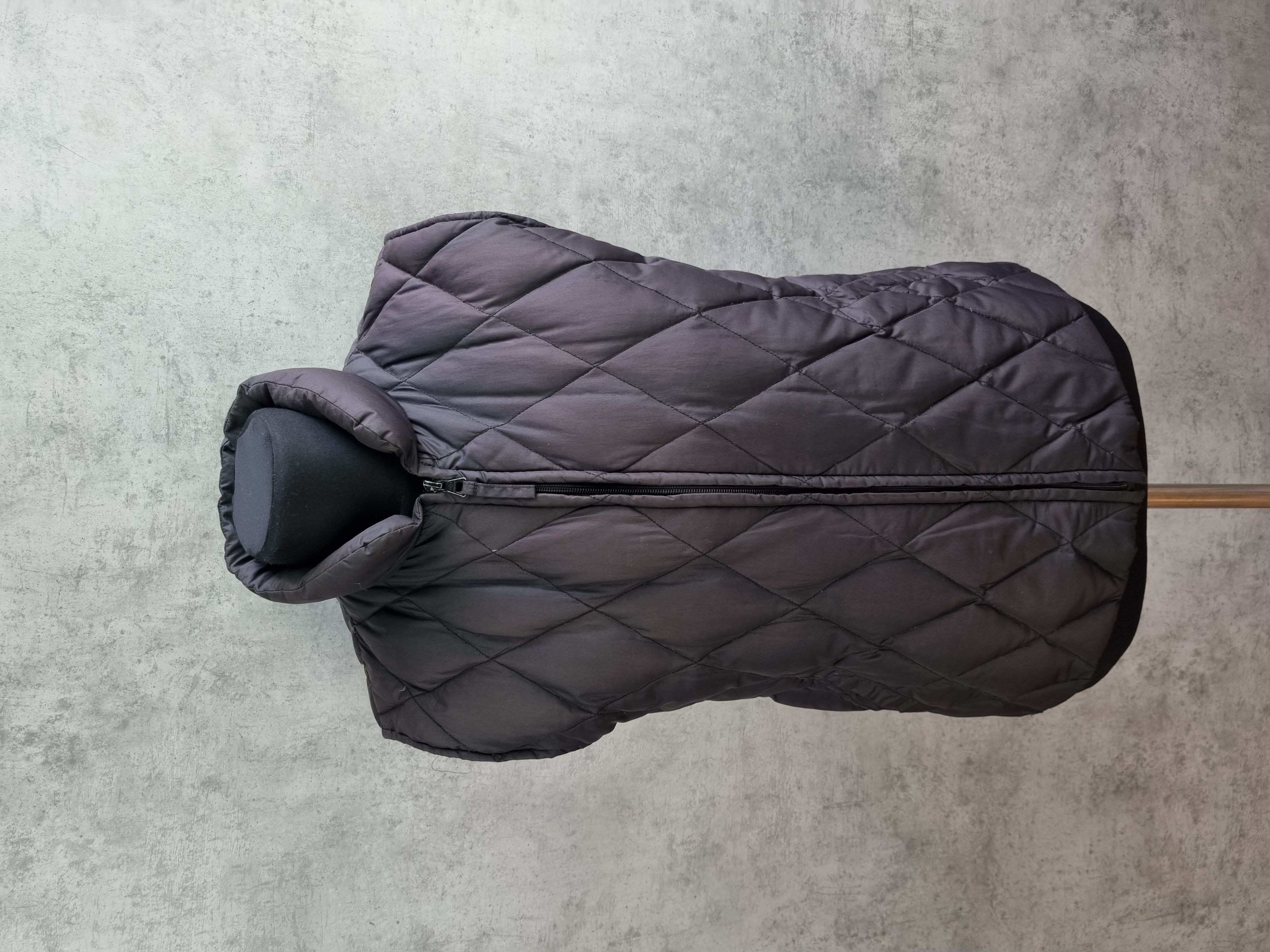 Pre-owned Moncler Vintage  Grenoble Quilted Down Vest In Chocolate Brown