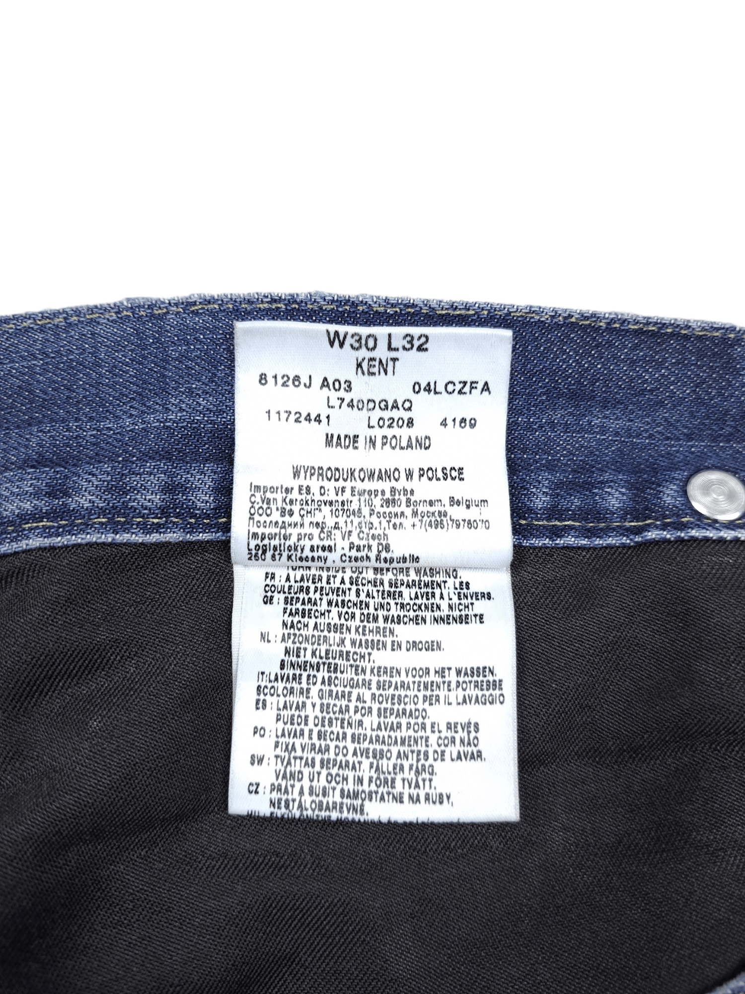 Lee × Vintage 💎 90's Lee 30/32 Patchwork DIstressed Denim Jeans Art Size US 30 / EU 46 - 6 Thumbnail
