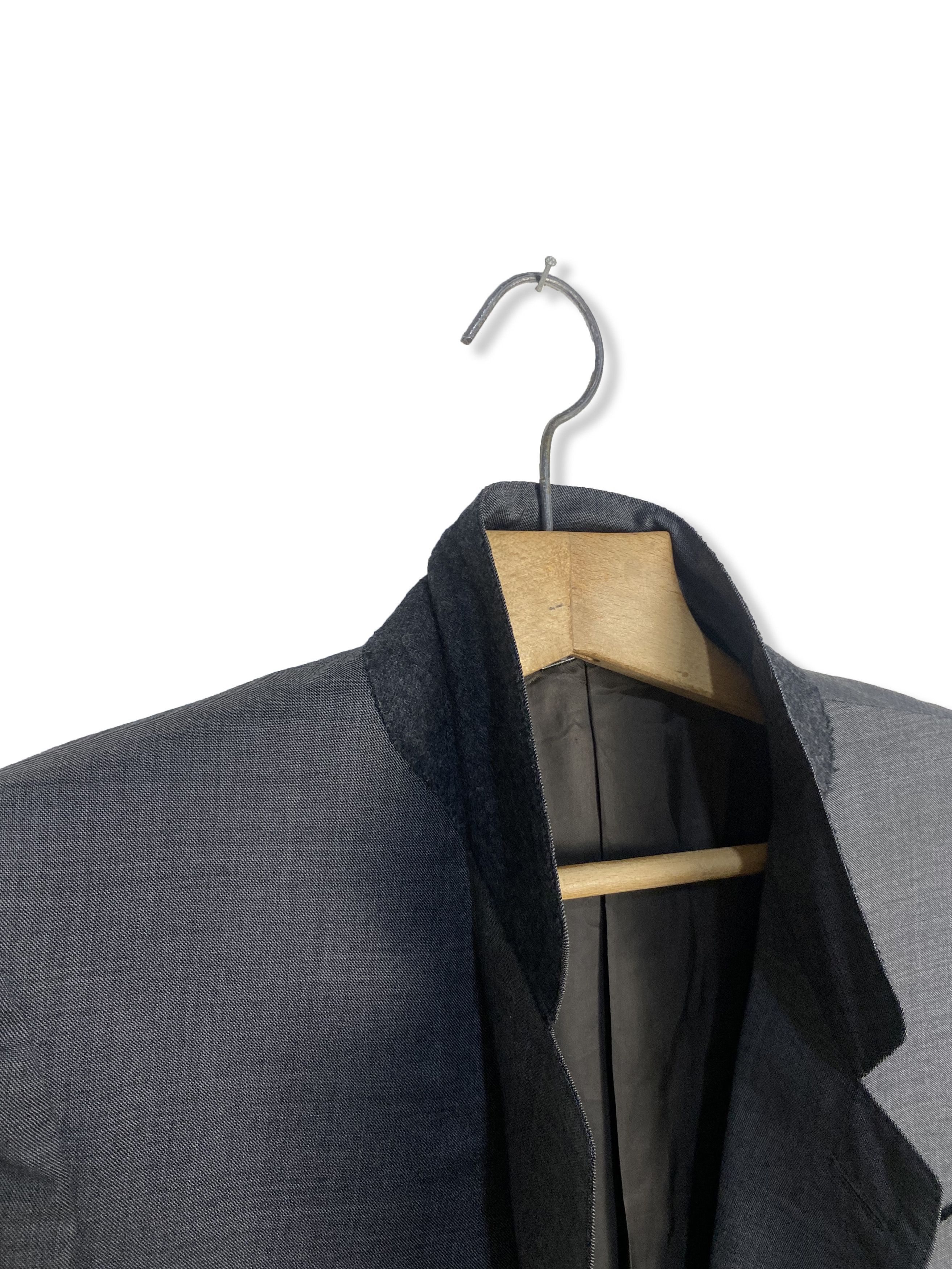 Ermenegildo Zegna 90s Vintage ERMENEGILDO ZEGNA Dark Grey Blazer M402 Size 48R - 4 Thumbnail