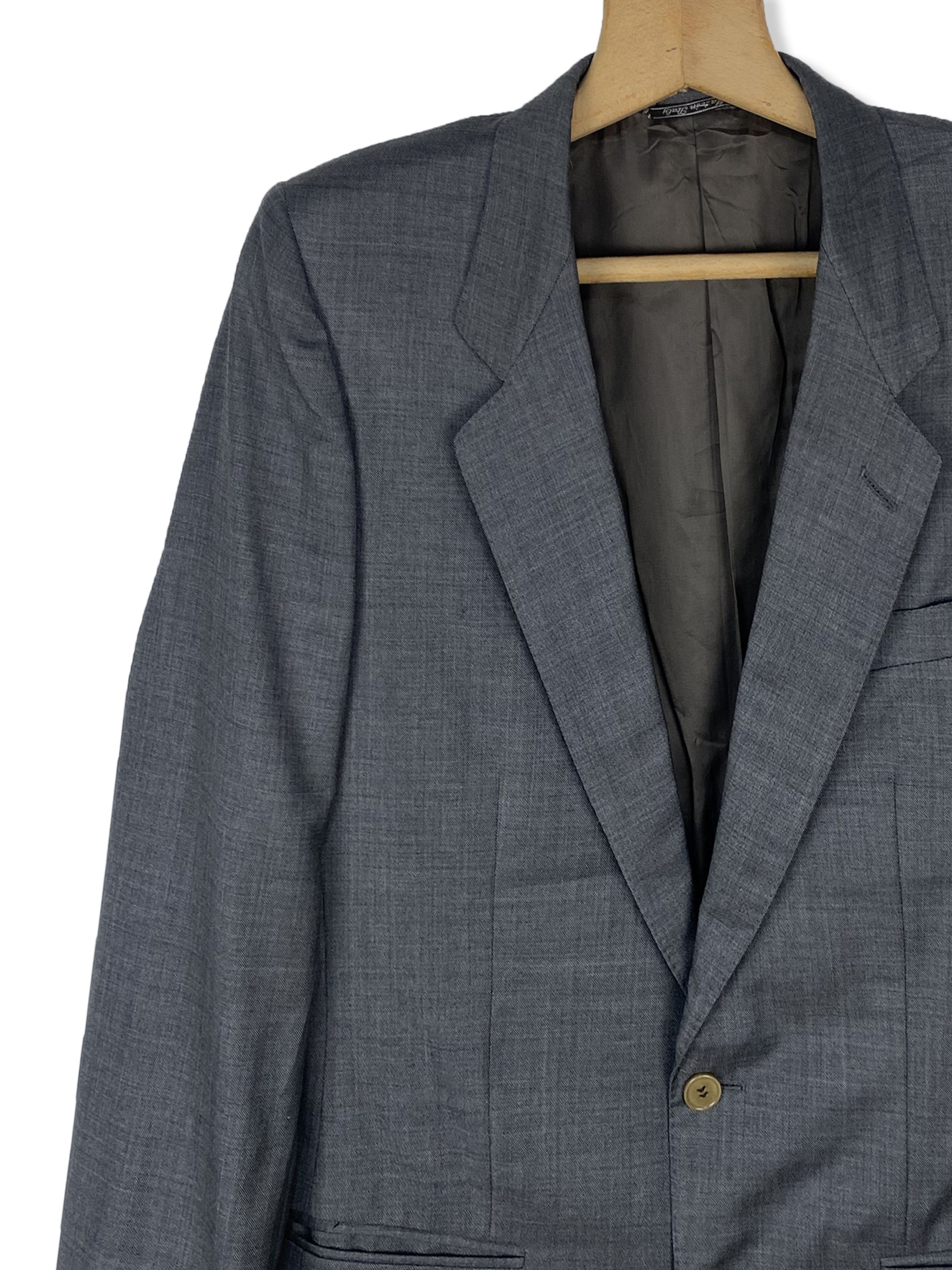 Ermenegildo Zegna 90s Vintage ERMENEGILDO ZEGNA Dark Grey Blazer M402 Size 48R - 3 Thumbnail