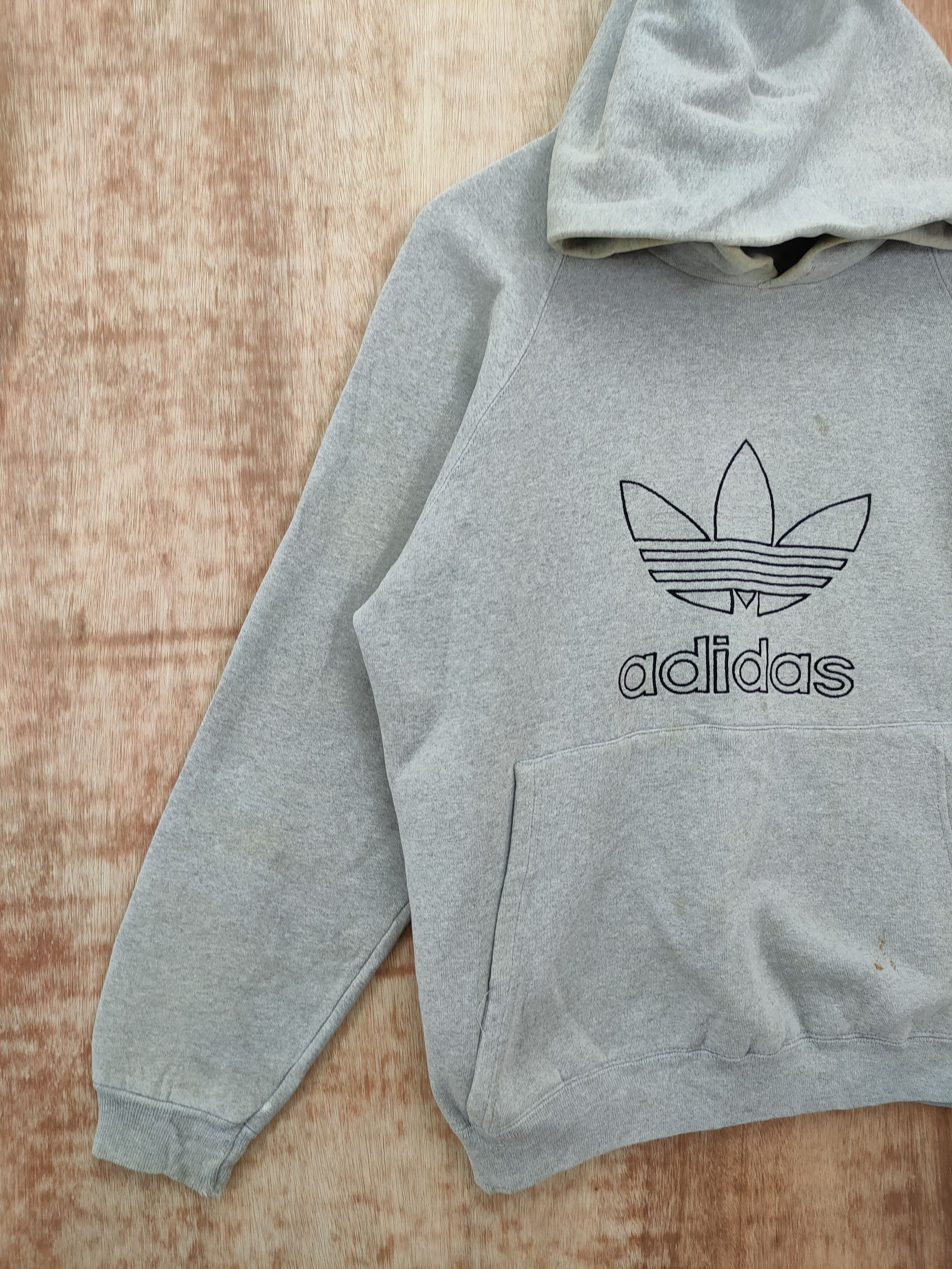 Adidas Adidas big logo sweatshirt hoodie vintage vtg #46-198 Size US M / EU 48-50 / 2 - 2 Thumbnail