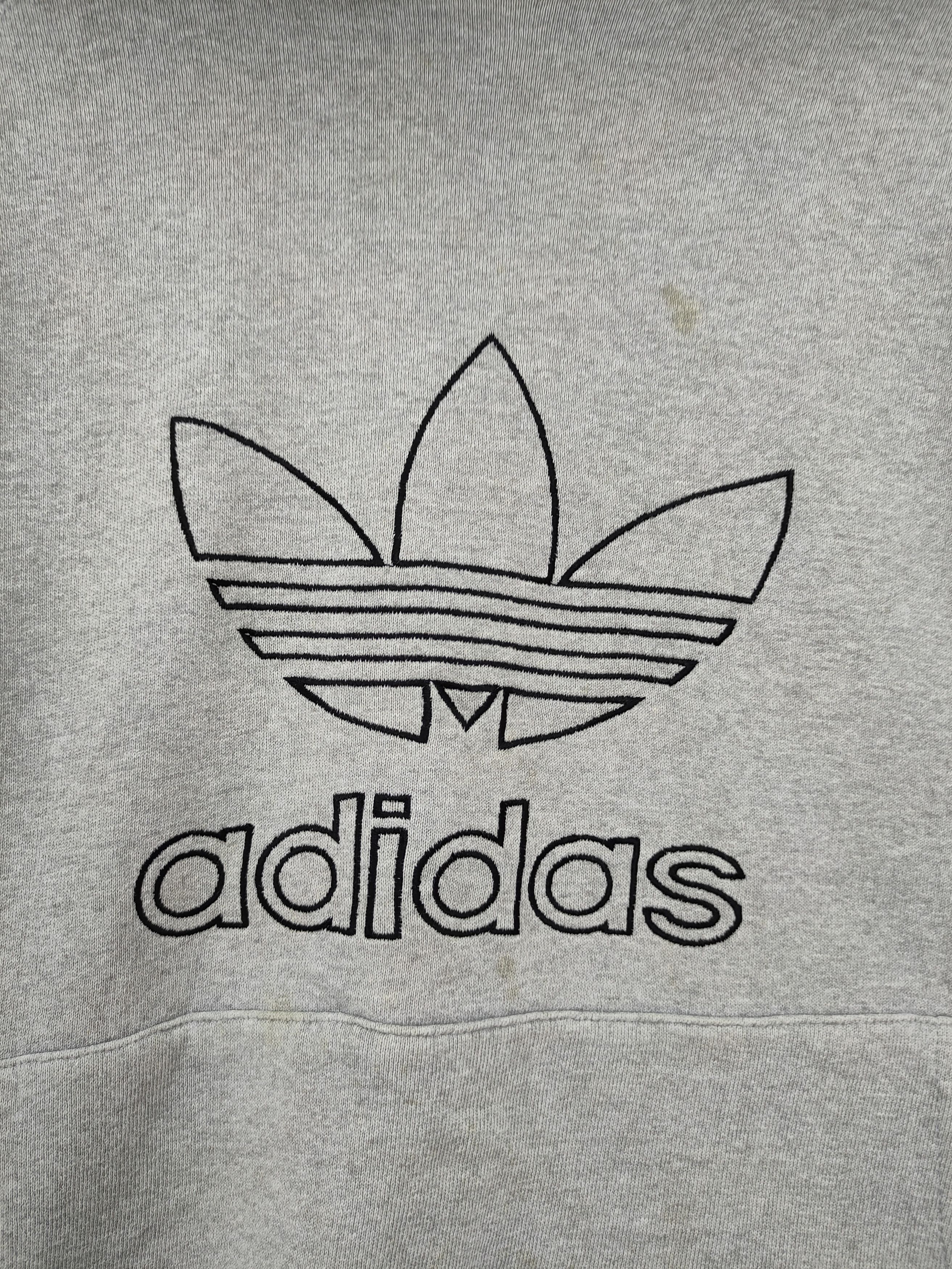 Adidas Adidas big logo sweatshirt hoodie vintage vtg #46-198 Size US M / EU 48-50 / 2 - 5 Thumbnail