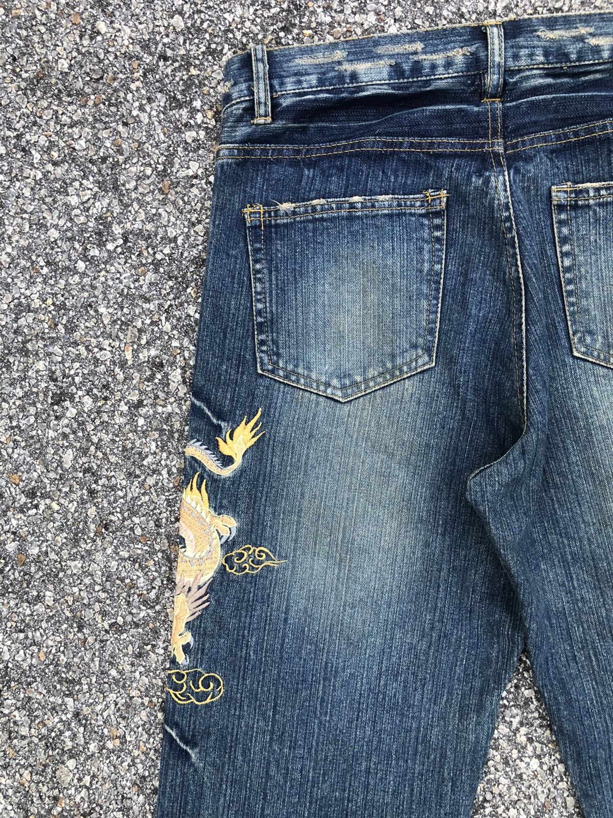 Japanese Brand Japanese Dragon Embroidered Jeans Size US 32 / EU 48 - 11 Thumbnail