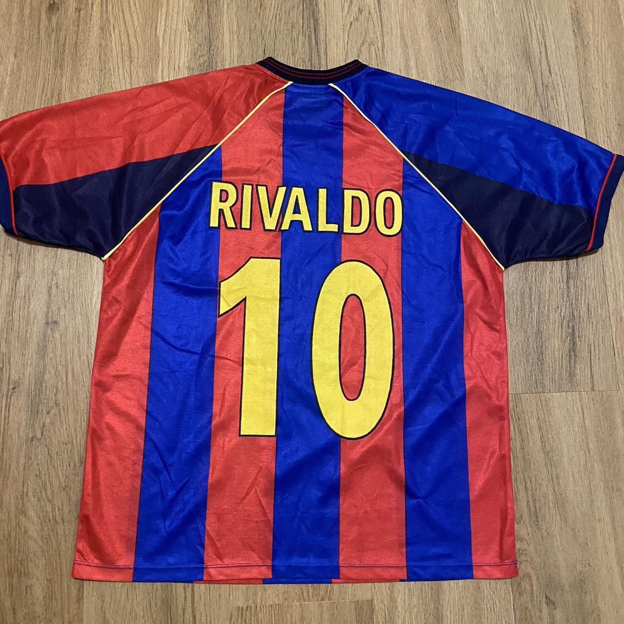 1998-99 *10 Rivaldo FC Barcelona Football Shirt La Liga