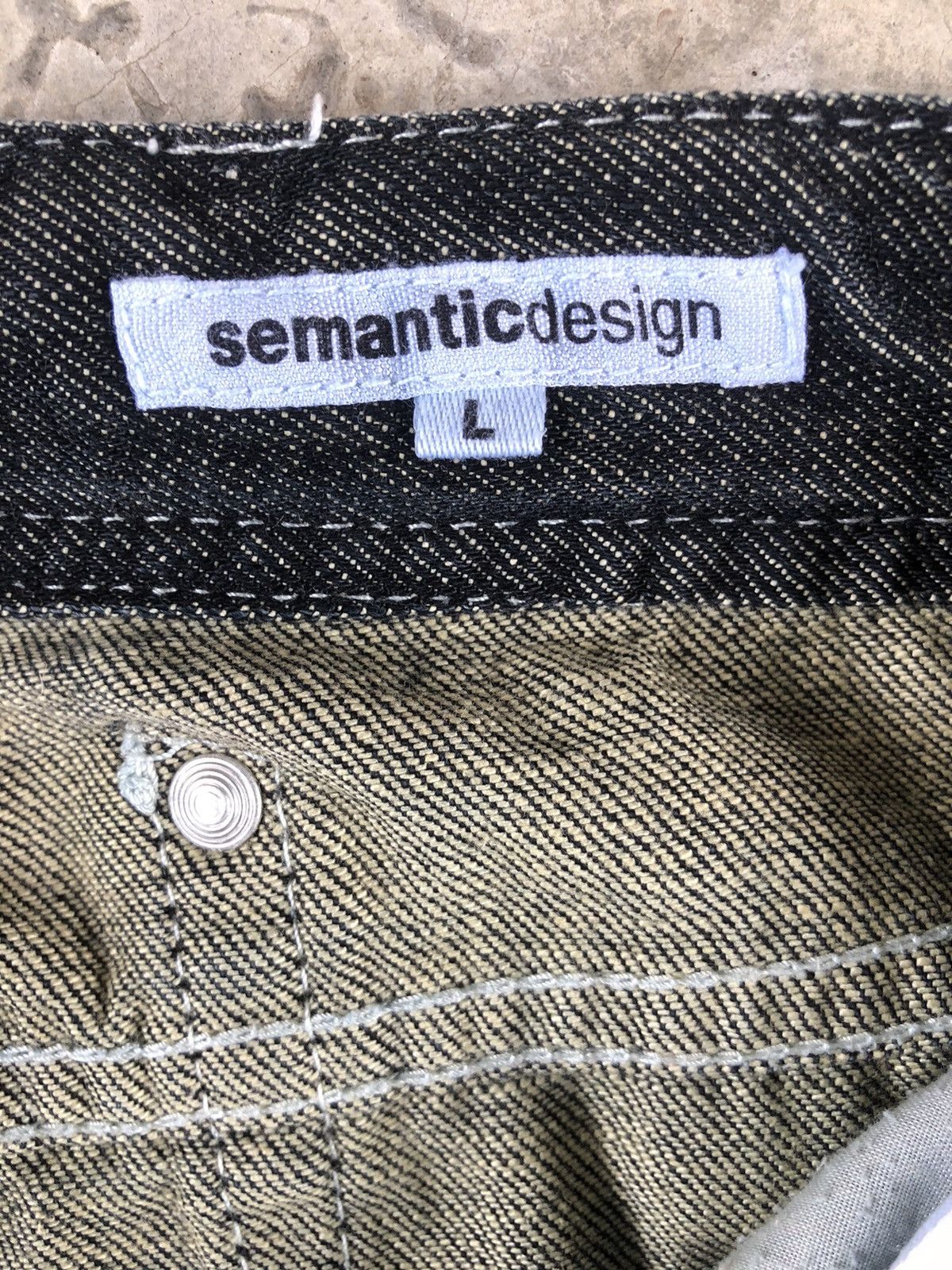 semanticdesign Japanese Semantic Design Flared Jeans Distressed Jeans Size US 33 - 14 Thumbnail