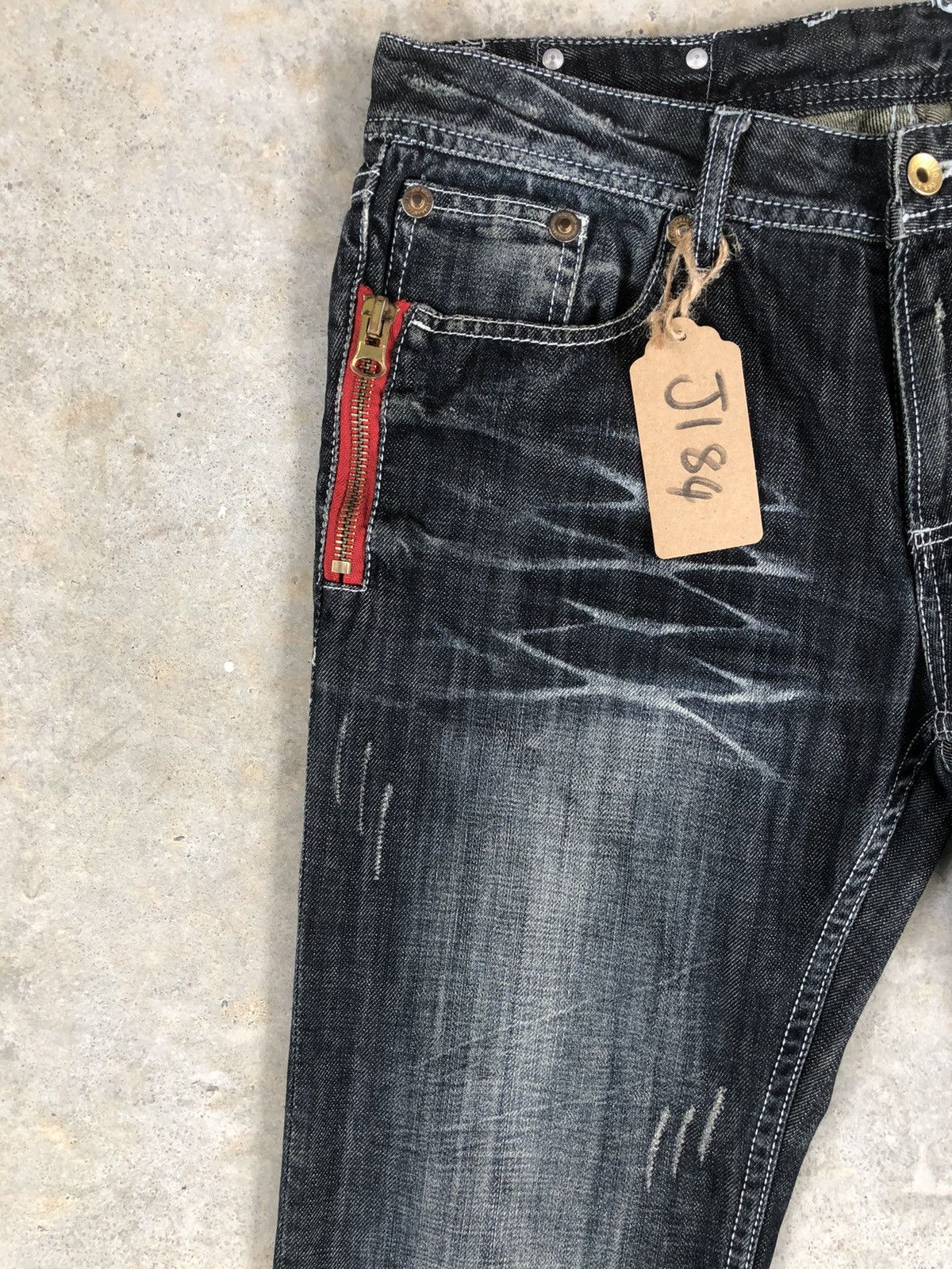 semanticdesign Japanese Semantic Design Flared Jeans Distressed Jeans Size US 33 - 4 Thumbnail