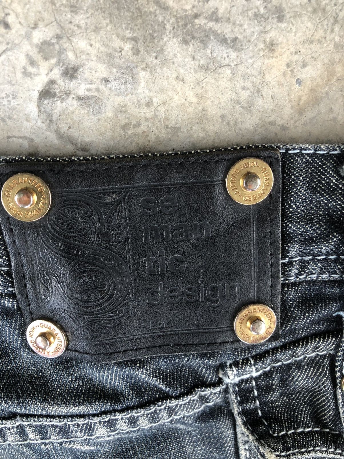 semanticdesign Japanese Semantic Design Flared Jeans Distressed Jeans Size US 33 - 13 Thumbnail