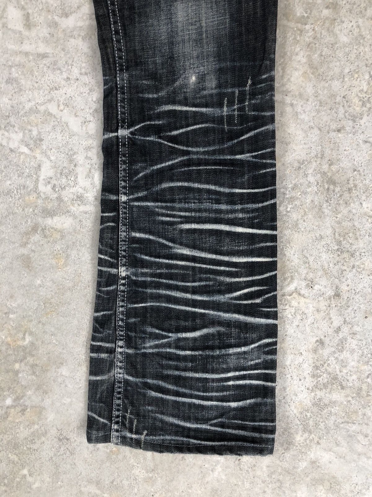 semanticdesign Japanese Semantic Design Flared Jeans Distressed Jeans Size US 33 - 7 Thumbnail