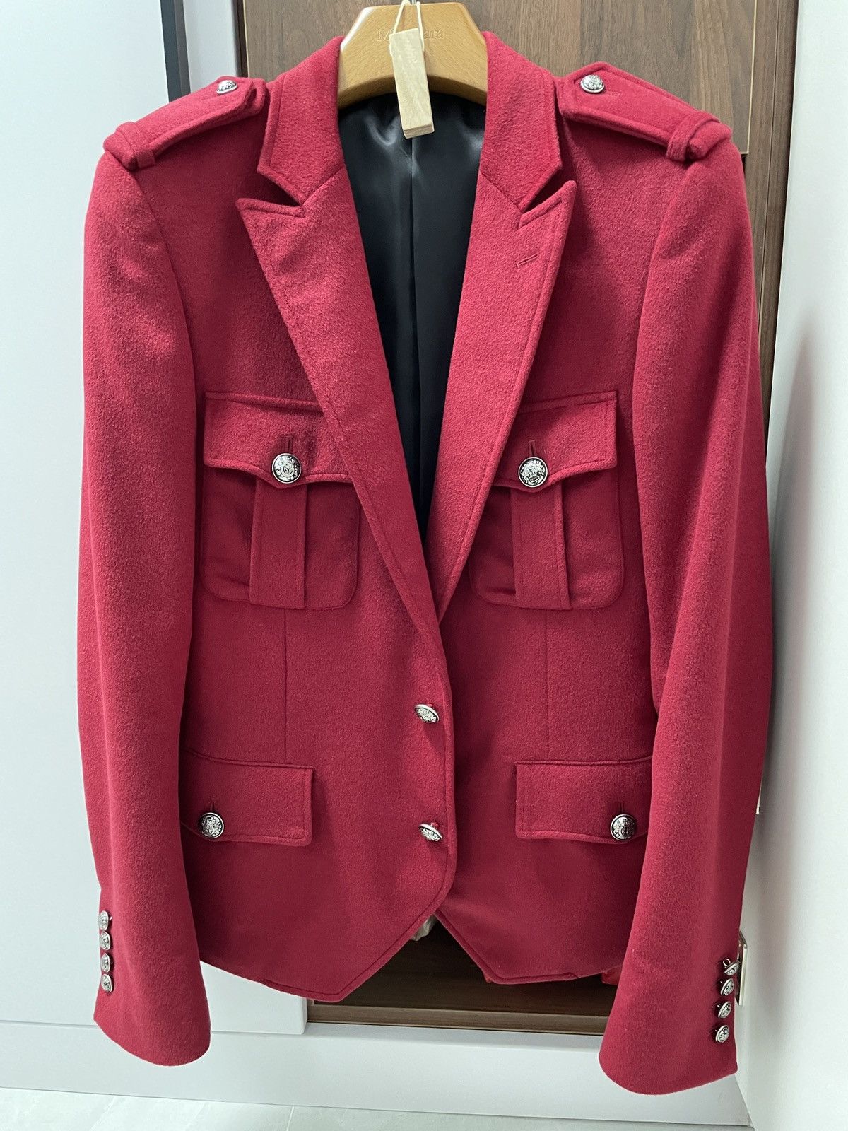John Lawrence Sullivan red blazer
