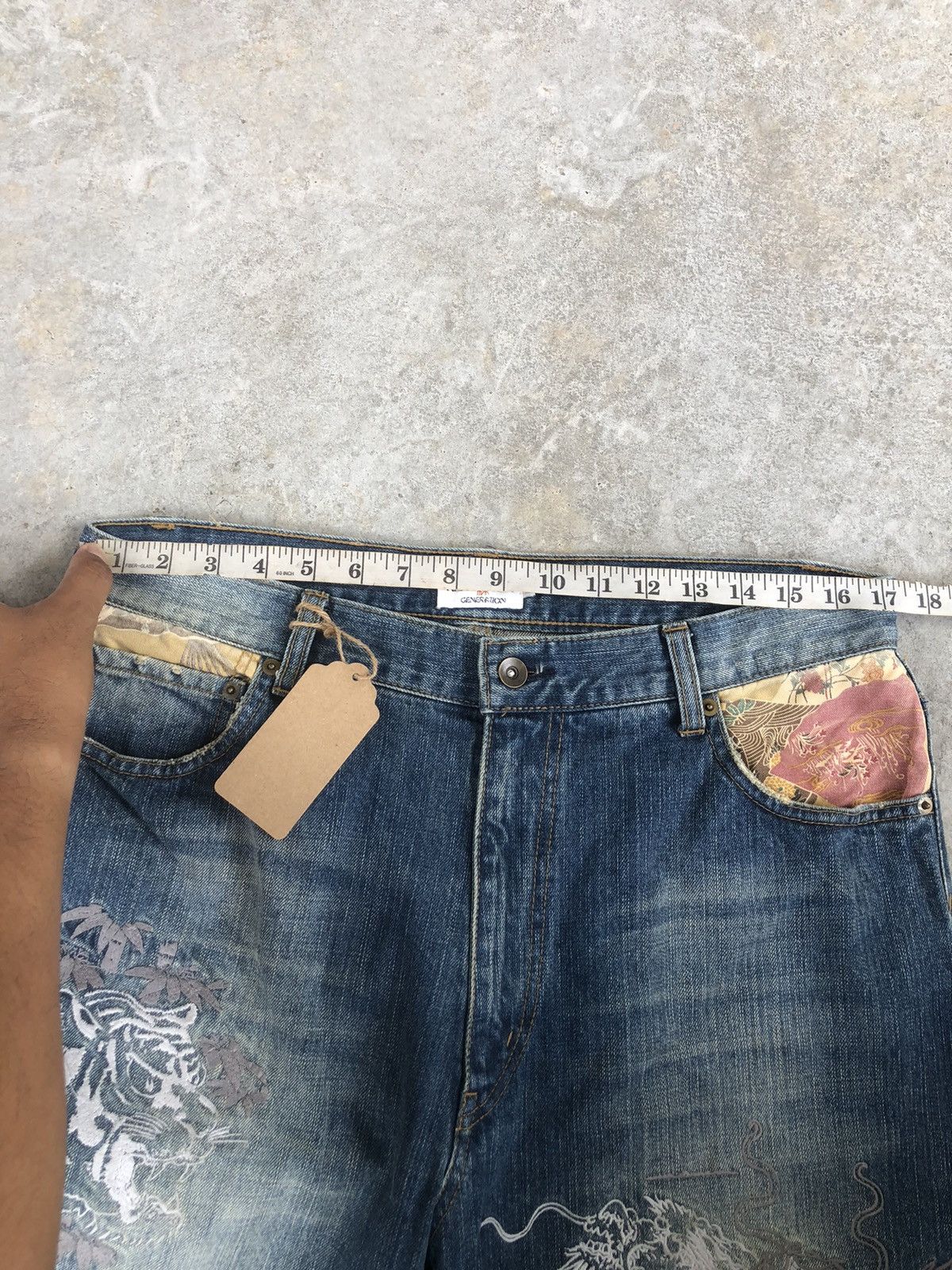Karakuri Tamashii Karakuri Tamashii Embroidered Jeans Size US 34 / EU 50 - 20 Thumbnail