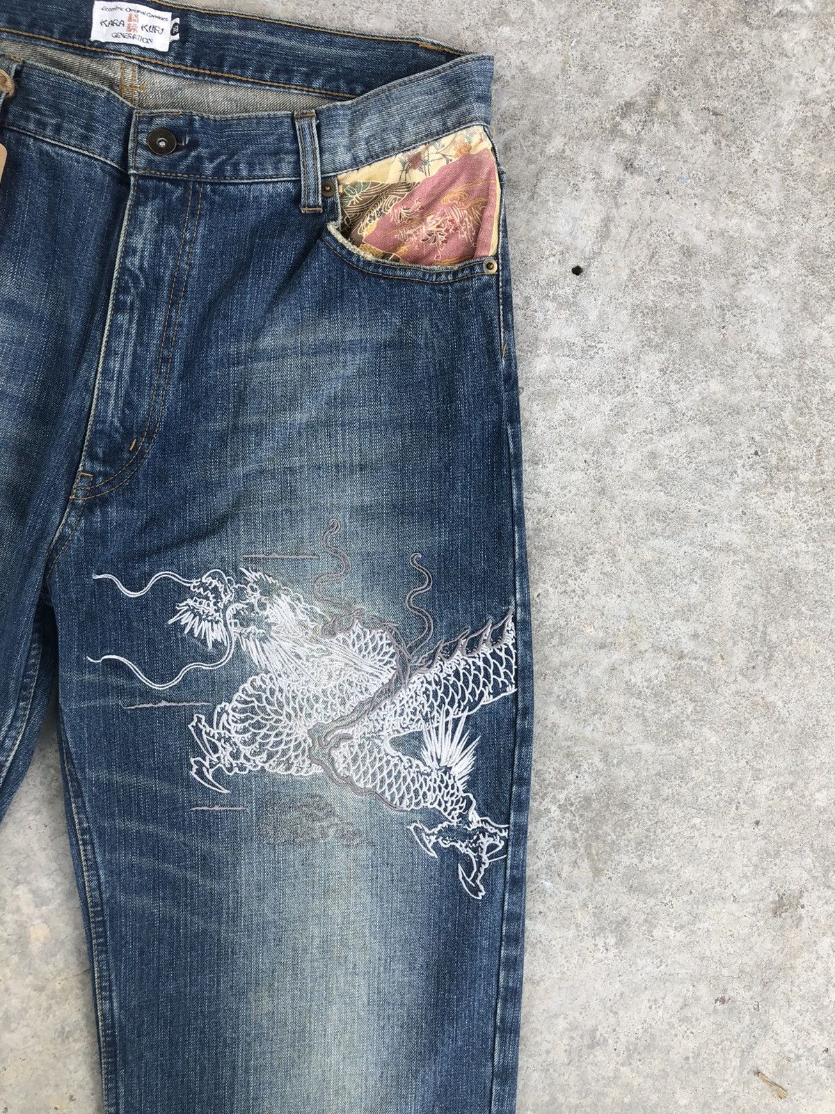 Karakuri Tamashii Karakuri Tamashii Embroidered Jeans Size US 34 / EU 50 - 6 Thumbnail