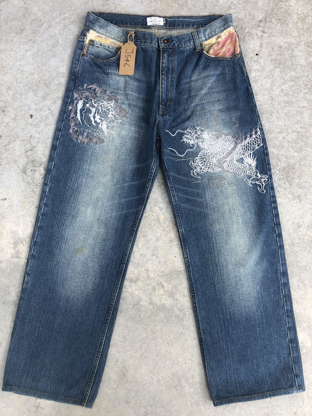 Karakuri Tamashii Karakuri Tamashii Embroidered Jeans Size US 34 / EU 50 - 1 Thumbnail