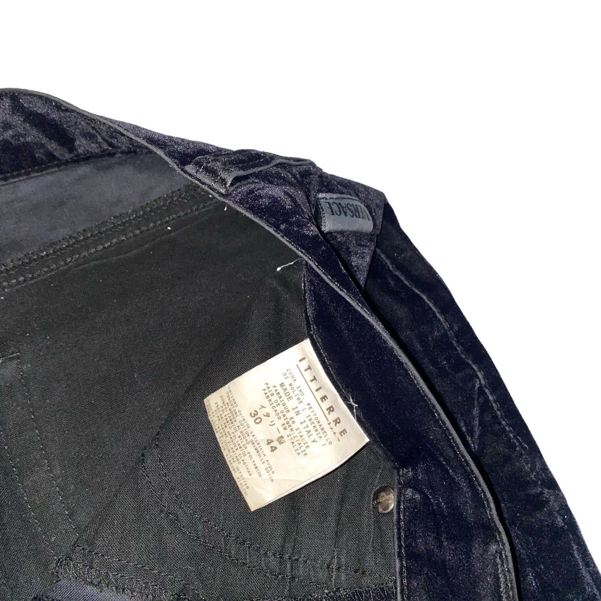 Versace × Vintage VERSACE JEANS COUTURE VELOUR VINTAGE WOMEN'S TROUSERS PANTS Size 27" / US 4 / IT 40 - 6 Thumbnail