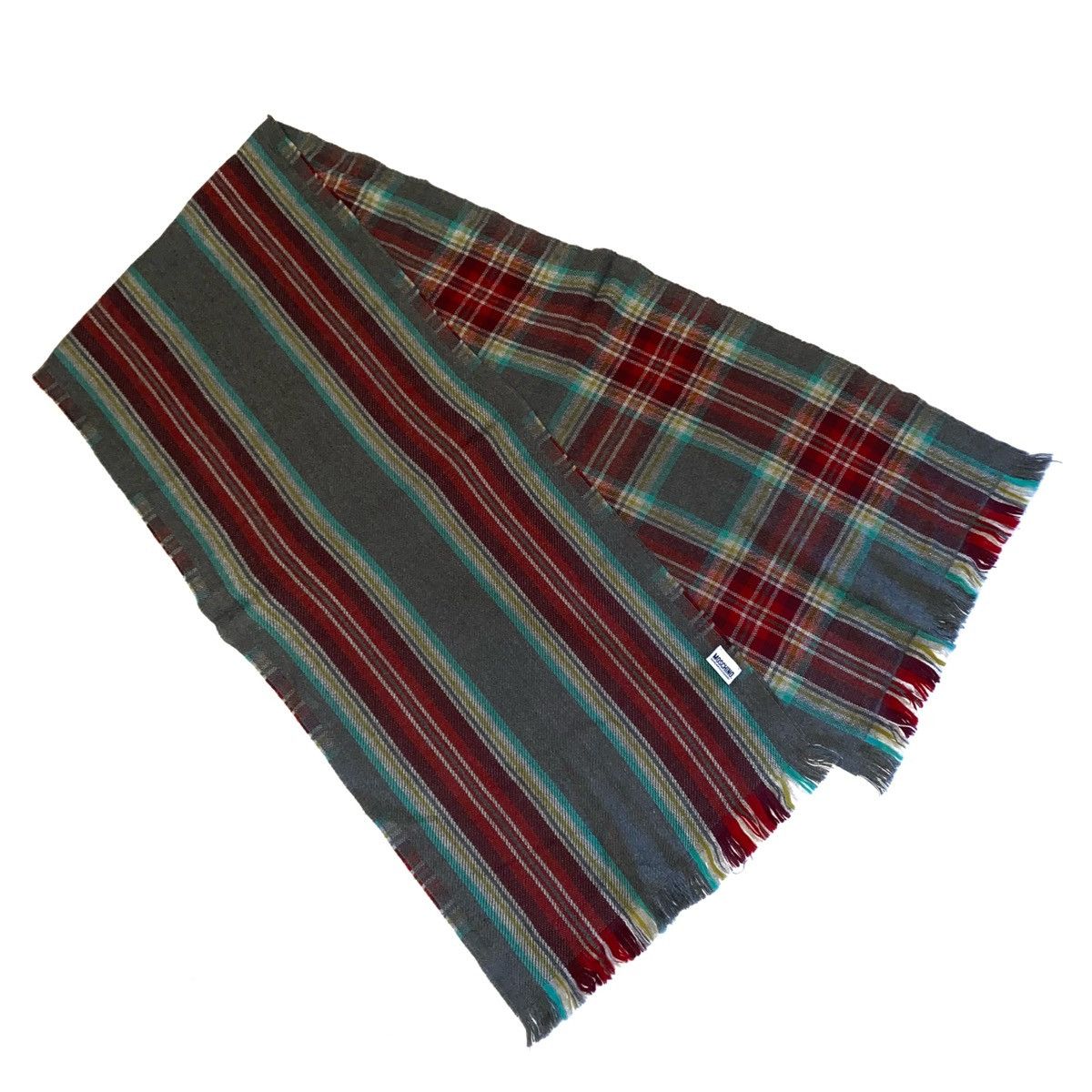 Moschino MOSCHINO Lana Wool Italy Multi Color Stripes Scarf Size ONE SIZE - 1 Thumbnail