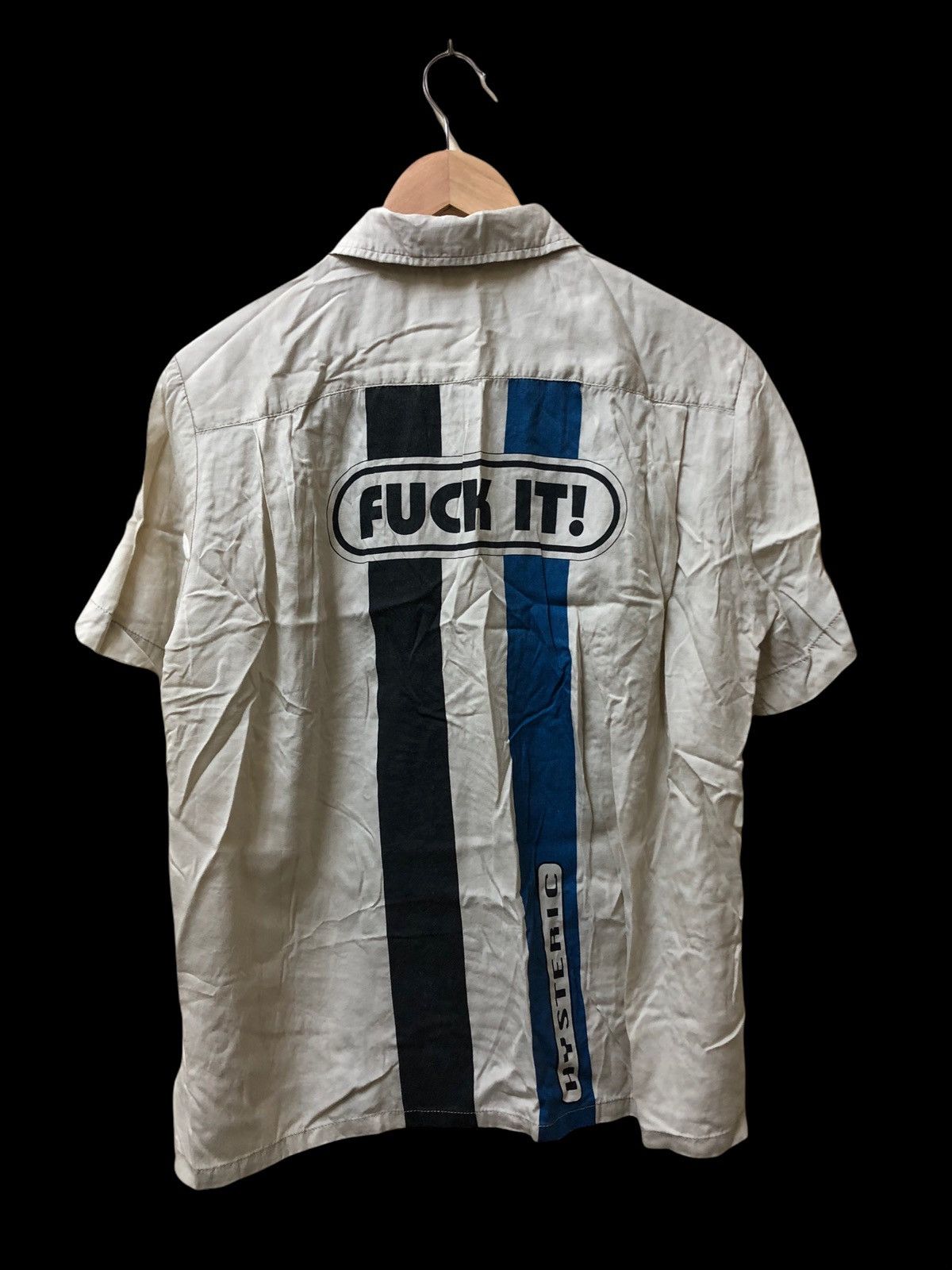 Hysteric Glamour HYSTERIC GLAMOUR FUCK IT BIG LOGO BUTTON UP SHIRTS Size US M / EU 48-50 / 2 - 9 Thumbnail