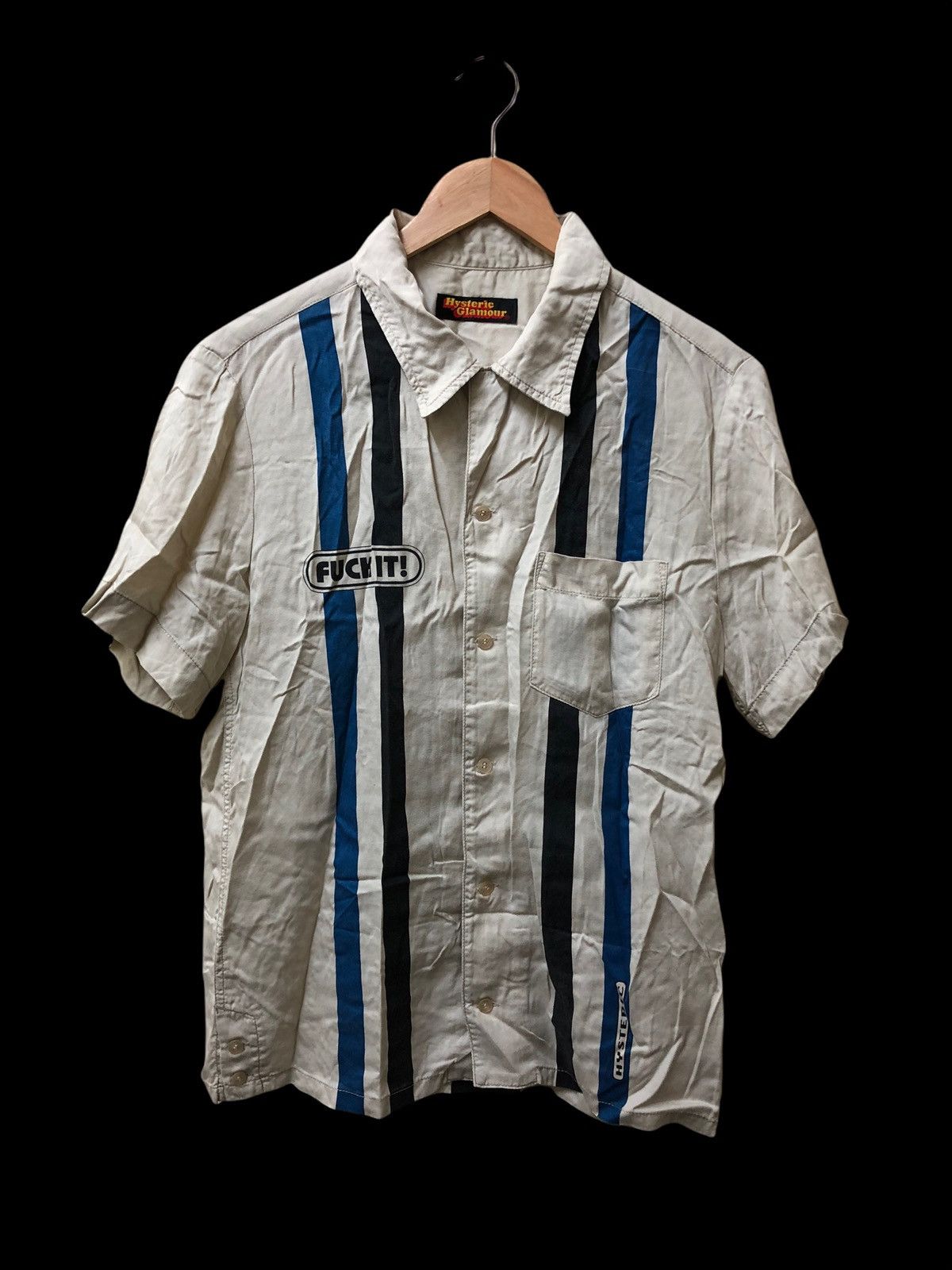 Hysteric Glamour HYSTERIC GLAMOUR FUCK IT BIG LOGO BUTTON UP SHIRTS Size US M / EU 48-50 / 2 - 1 Thumbnail