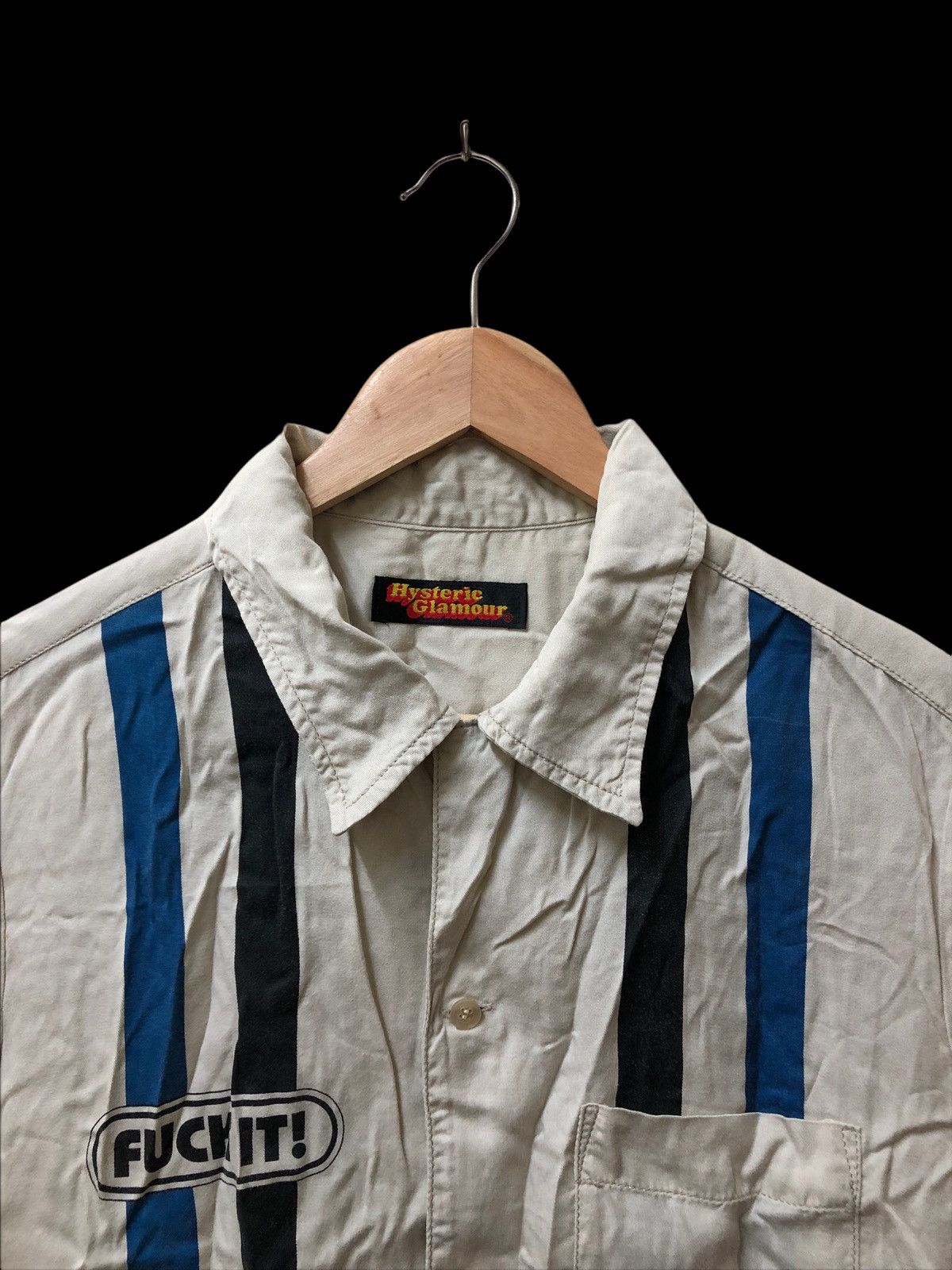Hysteric Glamour HYSTERIC GLAMOUR FUCK IT BIG LOGO BUTTON UP SHIRTS Size US M / EU 48-50 / 2 - 3 Thumbnail