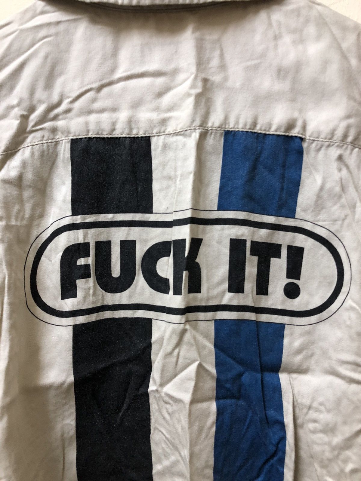 Hysteric Glamour HYSTERIC GLAMOUR FUCK IT BIG LOGO BUTTON UP SHIRTS Size US M / EU 48-50 / 2 - 8 Thumbnail