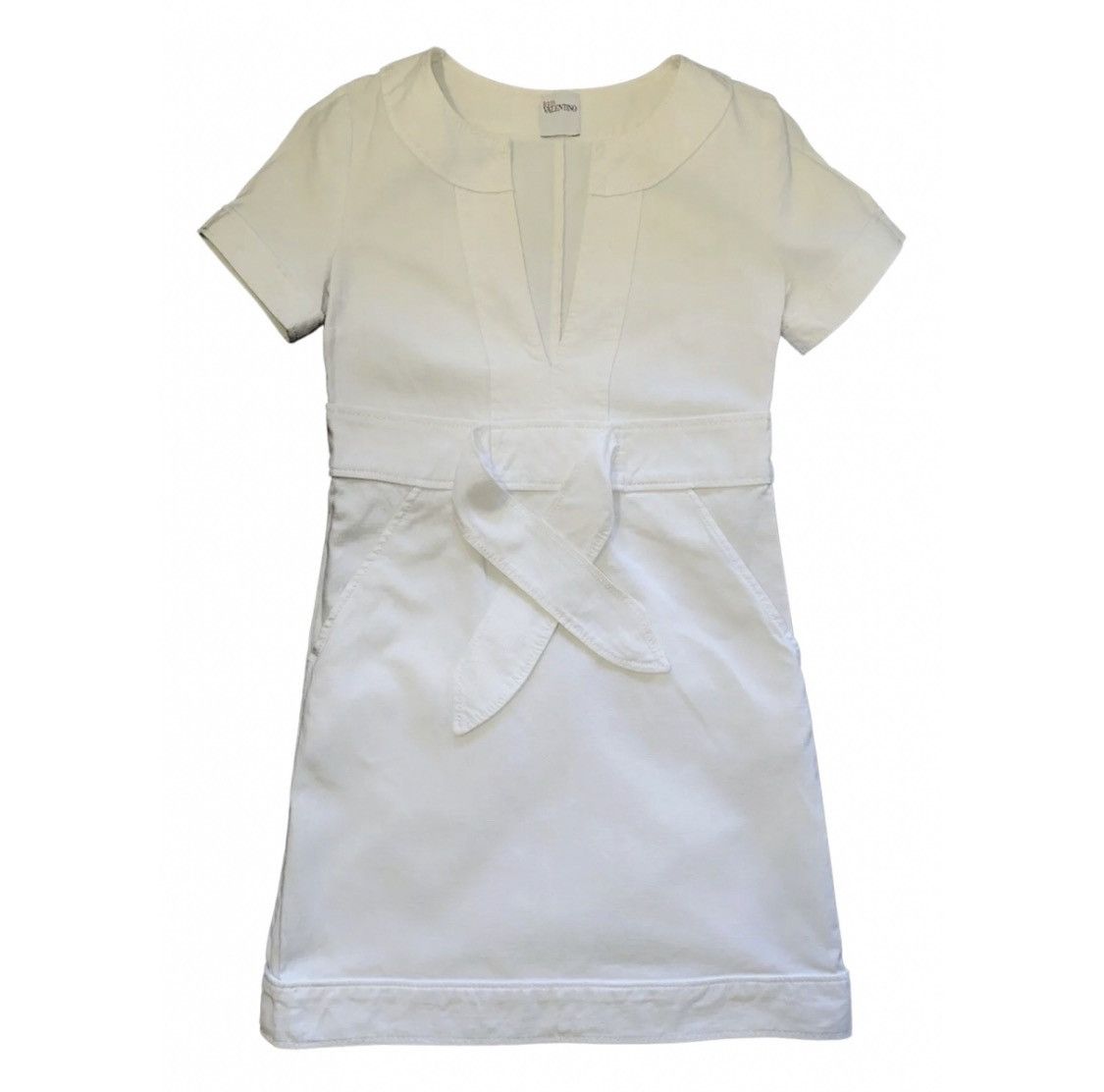 Image of Giovanni Valentino x Red Valentino Garavani Mid-Length Vintage Dress in White, Women's (Size XS)