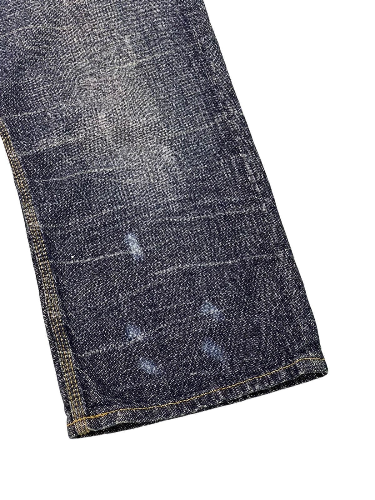 Japanese Brand Cropped Jeans Nicole Club Gothic Leather Parts Regular 13🟦 Size US 33 - 12 Thumbnail