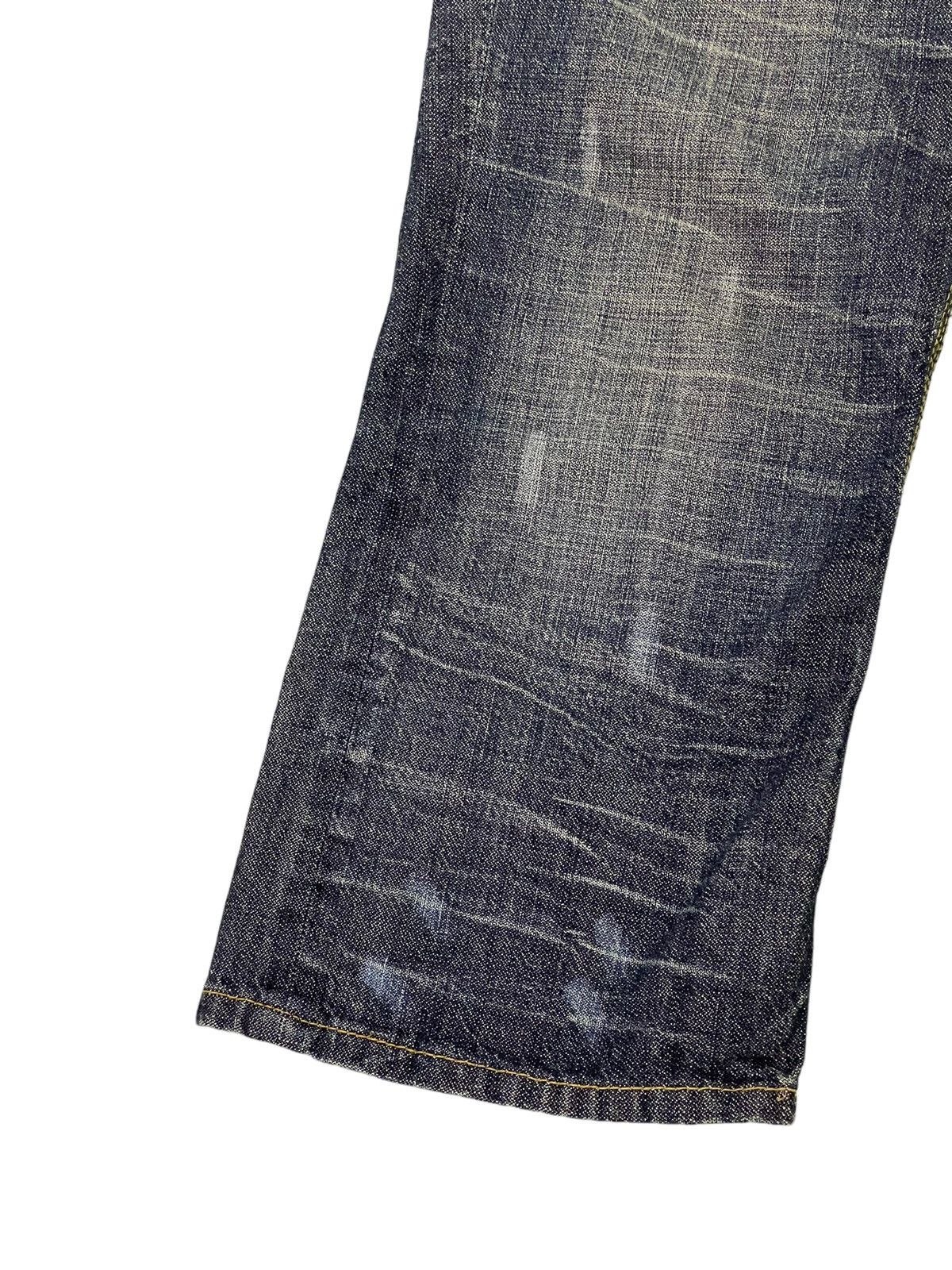 Japanese Brand Cropped Jeans Nicole Club Gothic Leather Parts Regular 13🟦 Size US 33 - 13 Thumbnail
