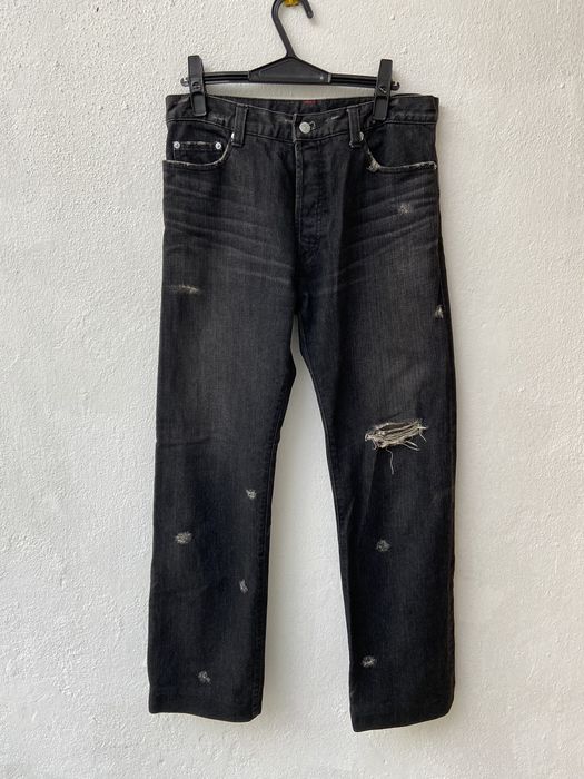Issey Miyake SALE‼️Issey Miyake Sunao Kuwahara super black buckle jeans Size US 33 - 1 Preview
