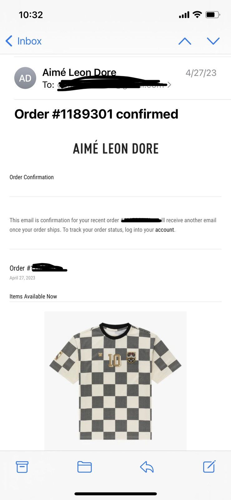 Aime Leon Dore Aime Leon Dore Team Soccer Jersey Large