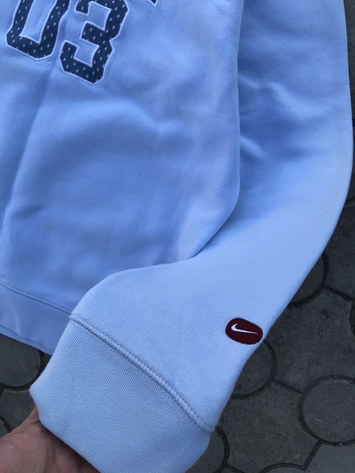 Nike Vintage Nike Baby Blue Y2K Sweatshirt 90s Size US S / EU 44-46 / 1 - 3 Thumbnail