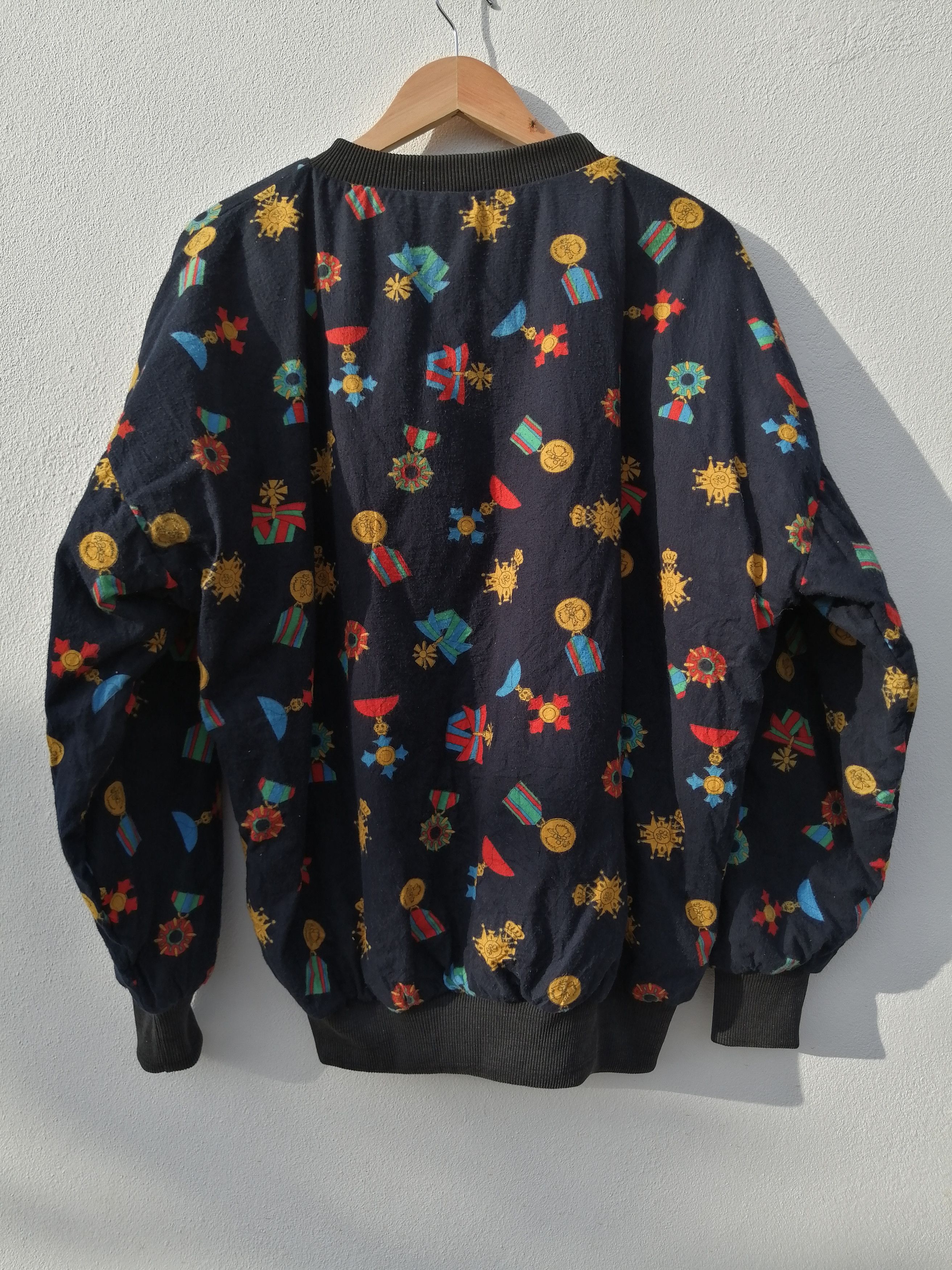 Japanese Brand Medal Full Print Cotton Sweatshirt Size US L / EU 52-54 / 3 - 2 Thumbnail