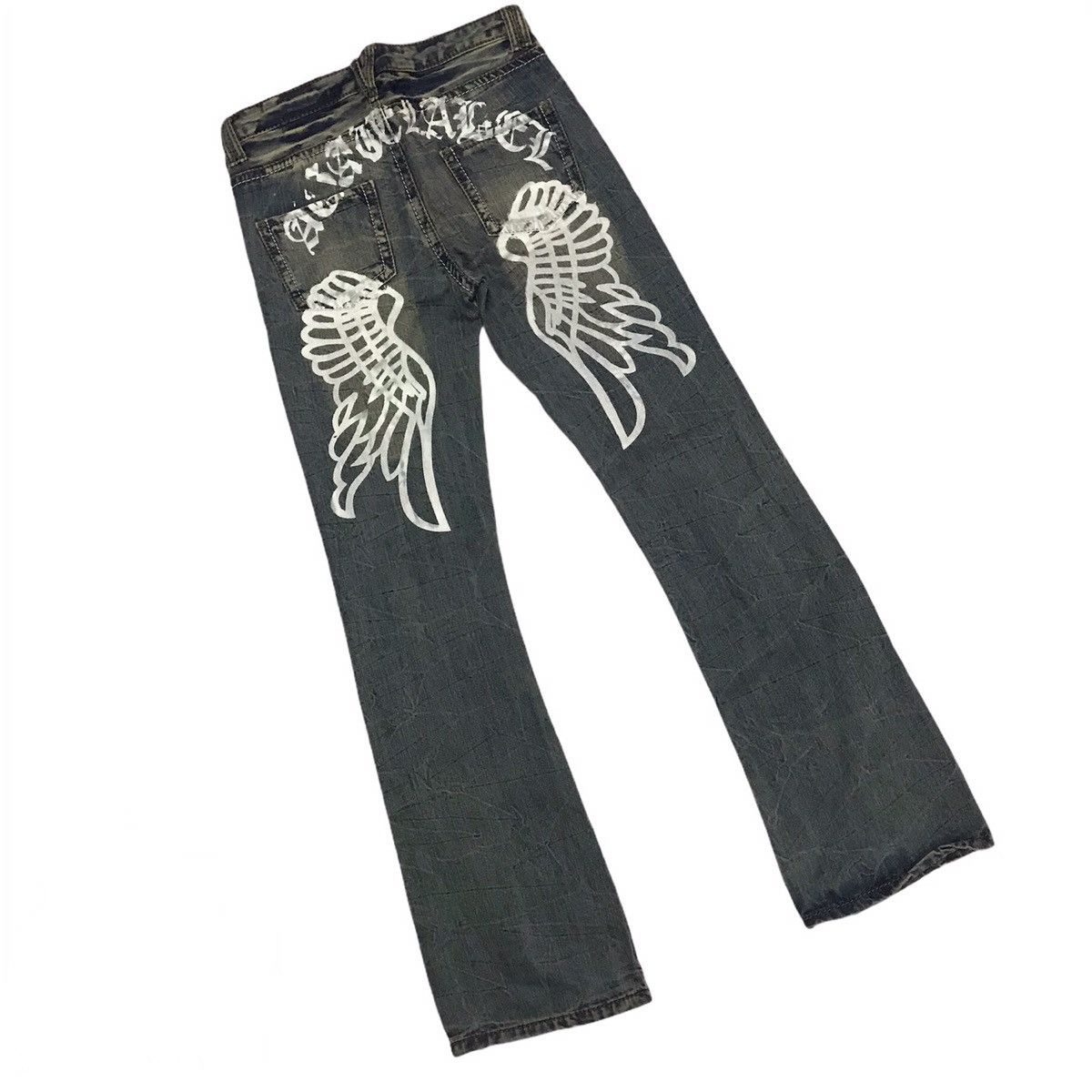 Japanese Brand Agate Label Japanese Distressed Denim | Grailed
