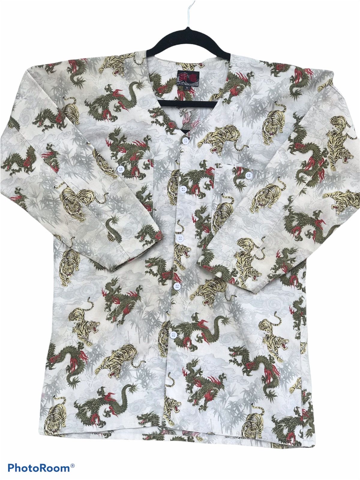 Japanese Brand Shirt Button up Long Sleeve Dragon Tiger Size US M / EU 48-50 / 2 - 1 Thumbnail