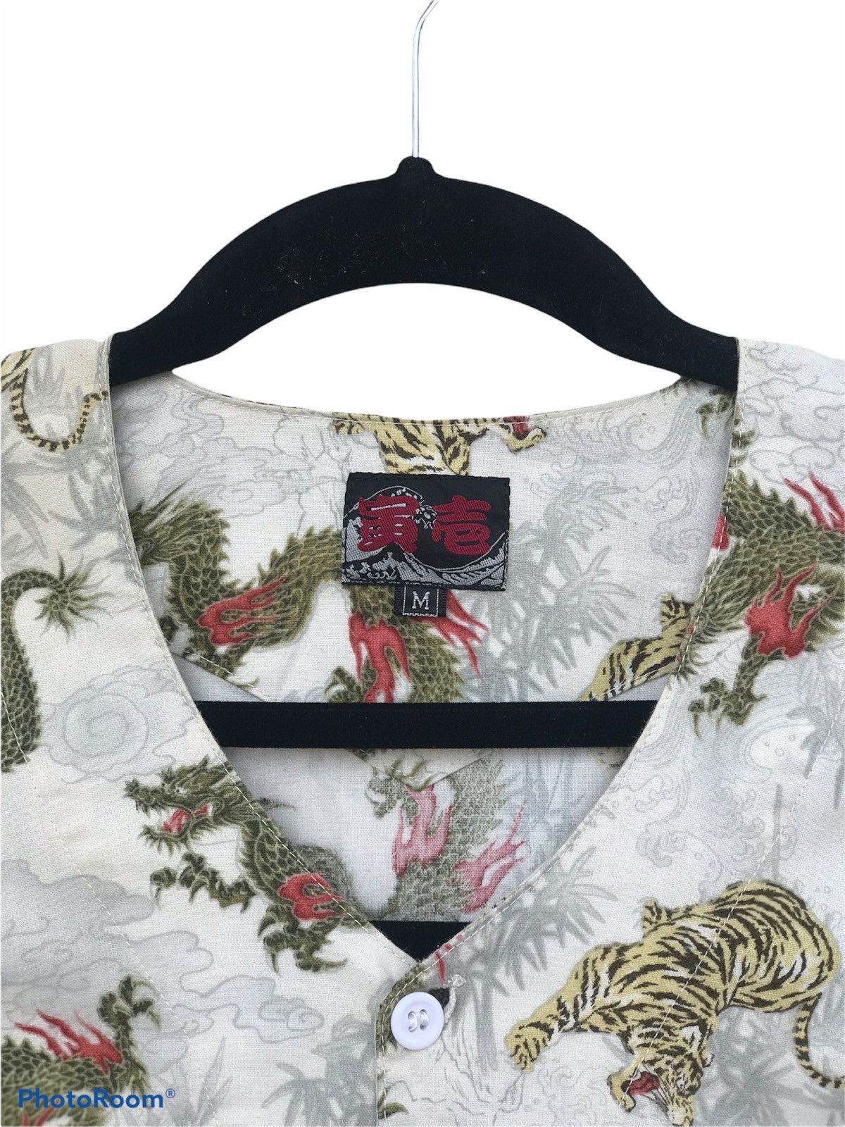 Japanese Brand Shirt Button up Long Sleeve Dragon Tiger Size US M / EU 48-50 / 2 - 8 Thumbnail