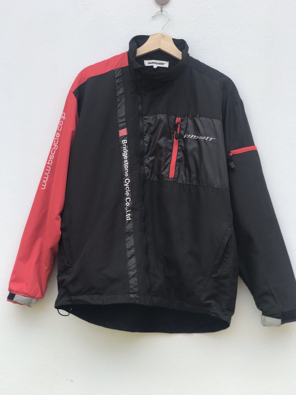 Japanese Brand Bridgestone Cycle Windbreaker Jacket Size US L / EU 52-54 / 3 - 1 Thumbnail